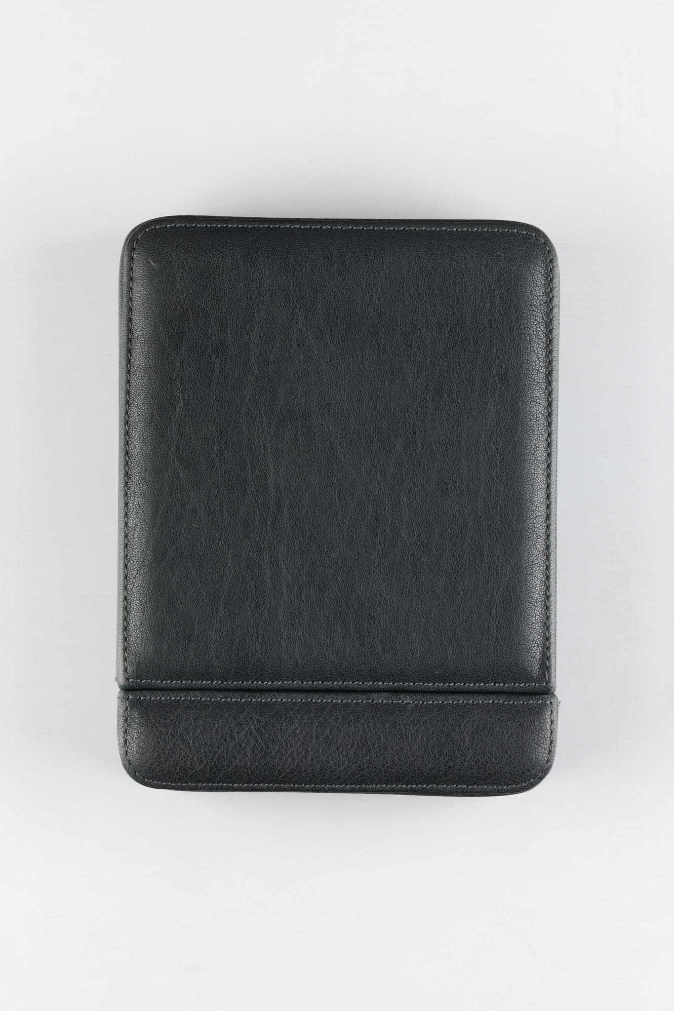 JPM 2-Watch Leather Sliding Storage Case in SPRUCE GREY - Image 3
