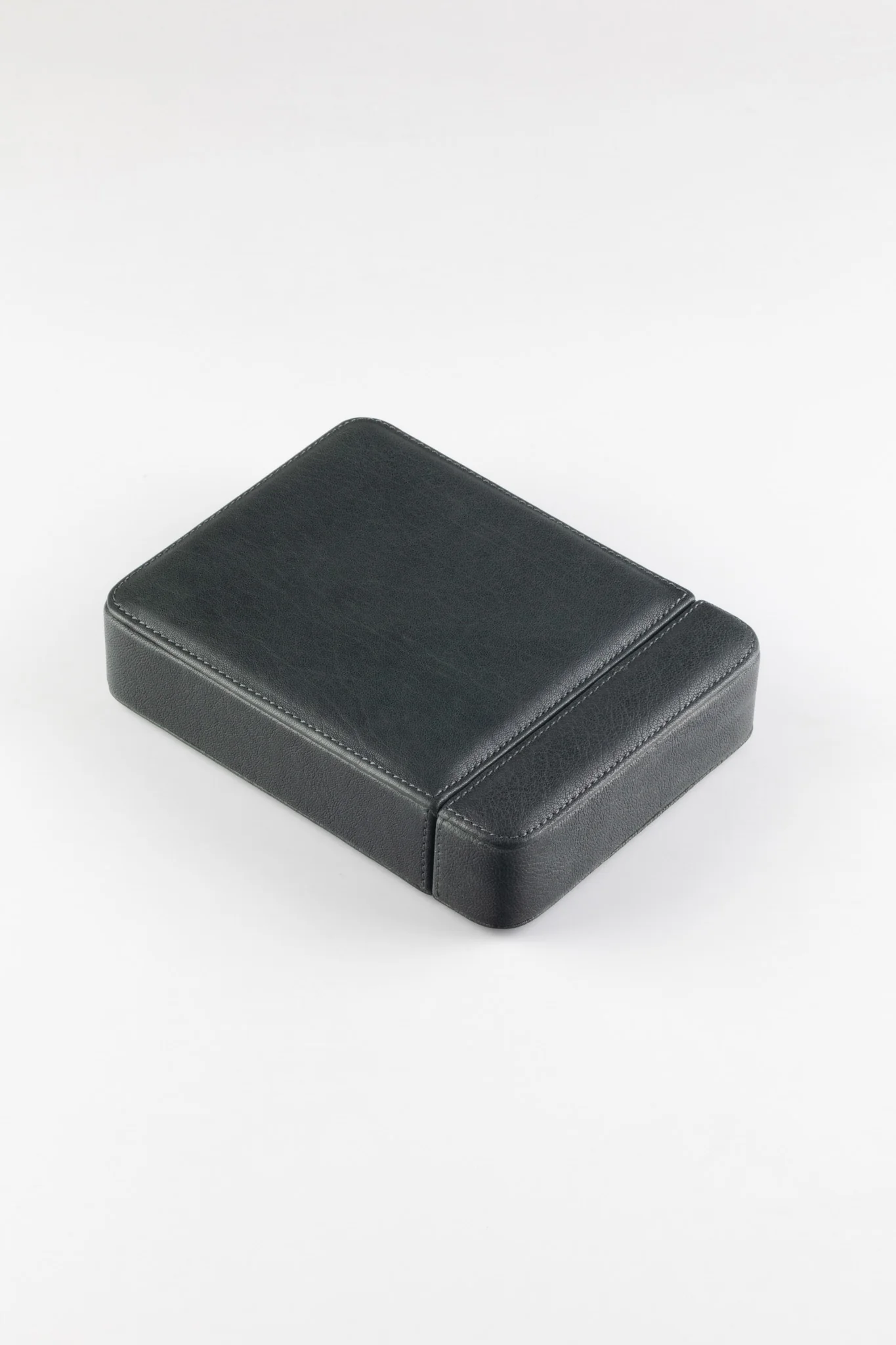 JPM 2-Watch Leather Sliding Storage Case in SPRUCE GREY - Image 8