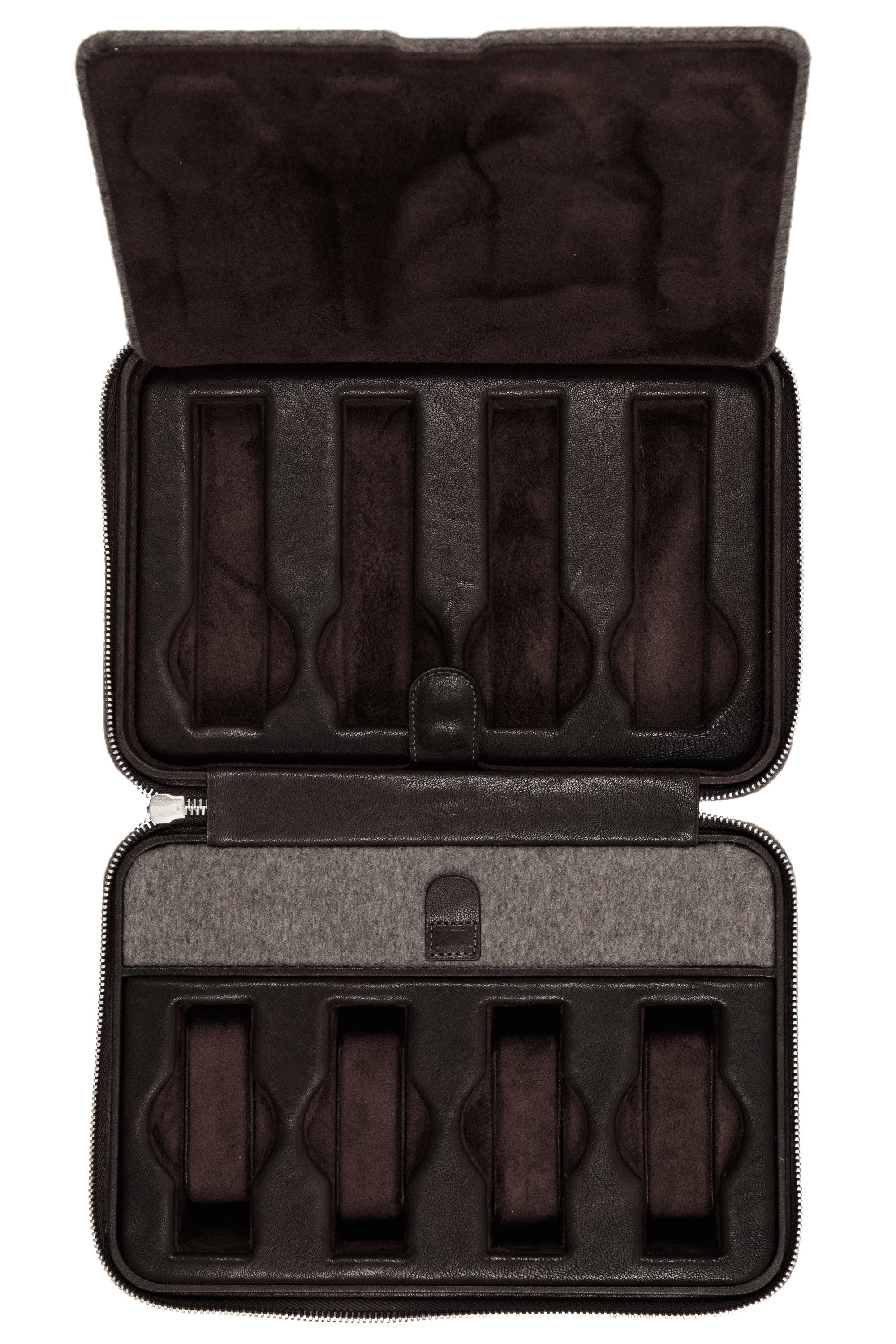 JPM 8-Watch Cashmere Travel Storage Case in MOLE GREY - Image 3
