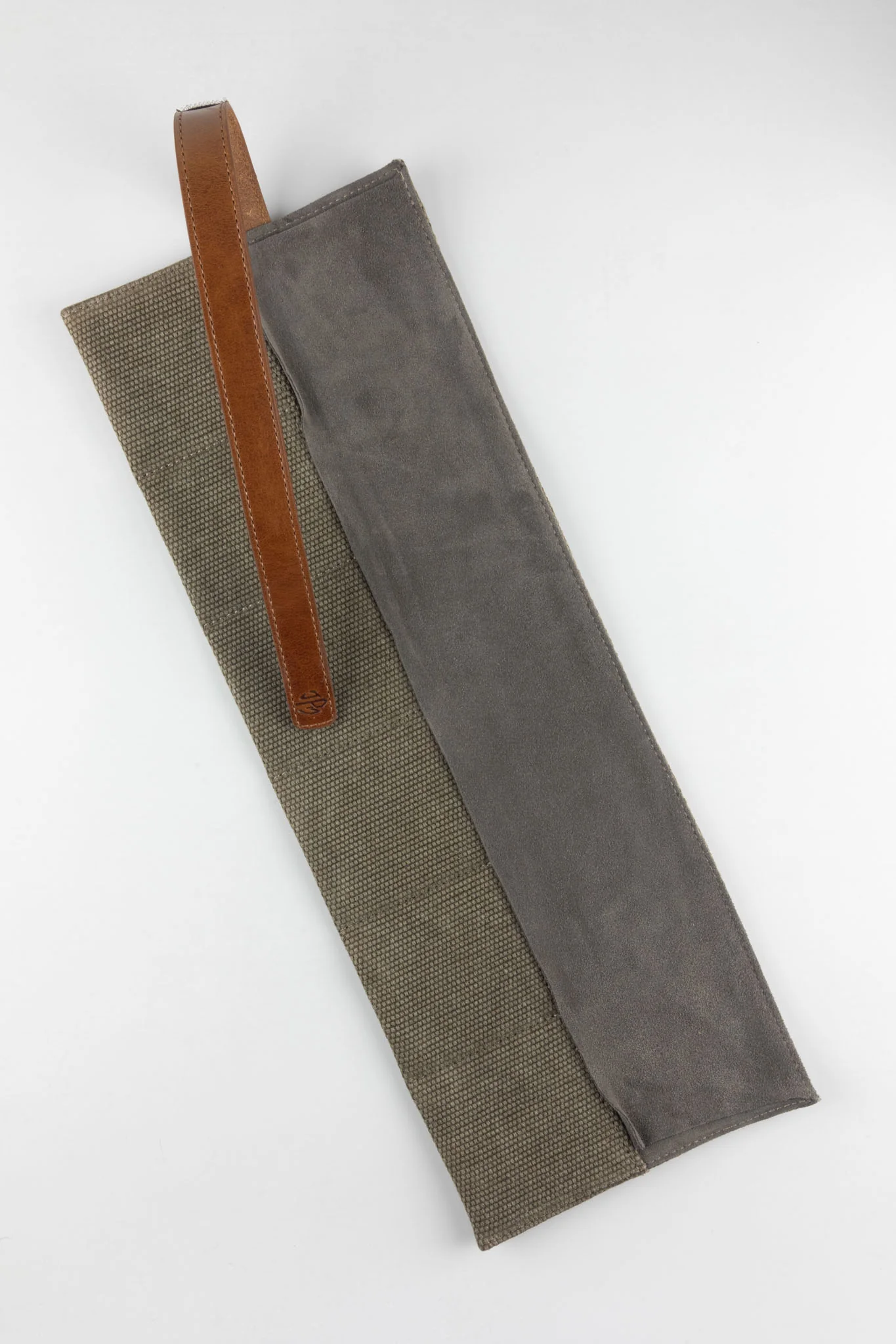 JPM Canvas Watch Roll with Suede Lining in GREY - Image 3