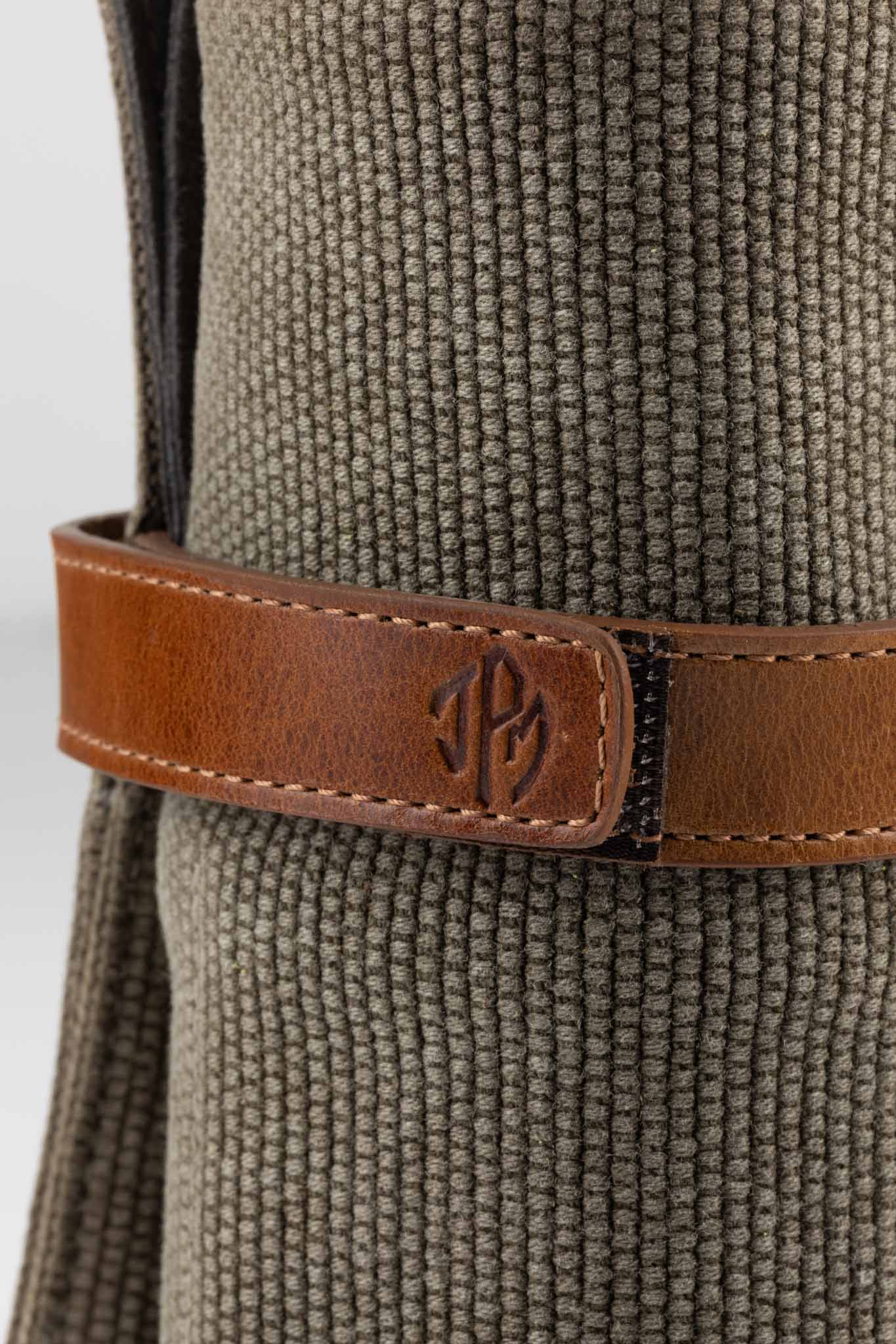JPM Canvas Watch Roll with Suede Lining in GREY - Image 9
