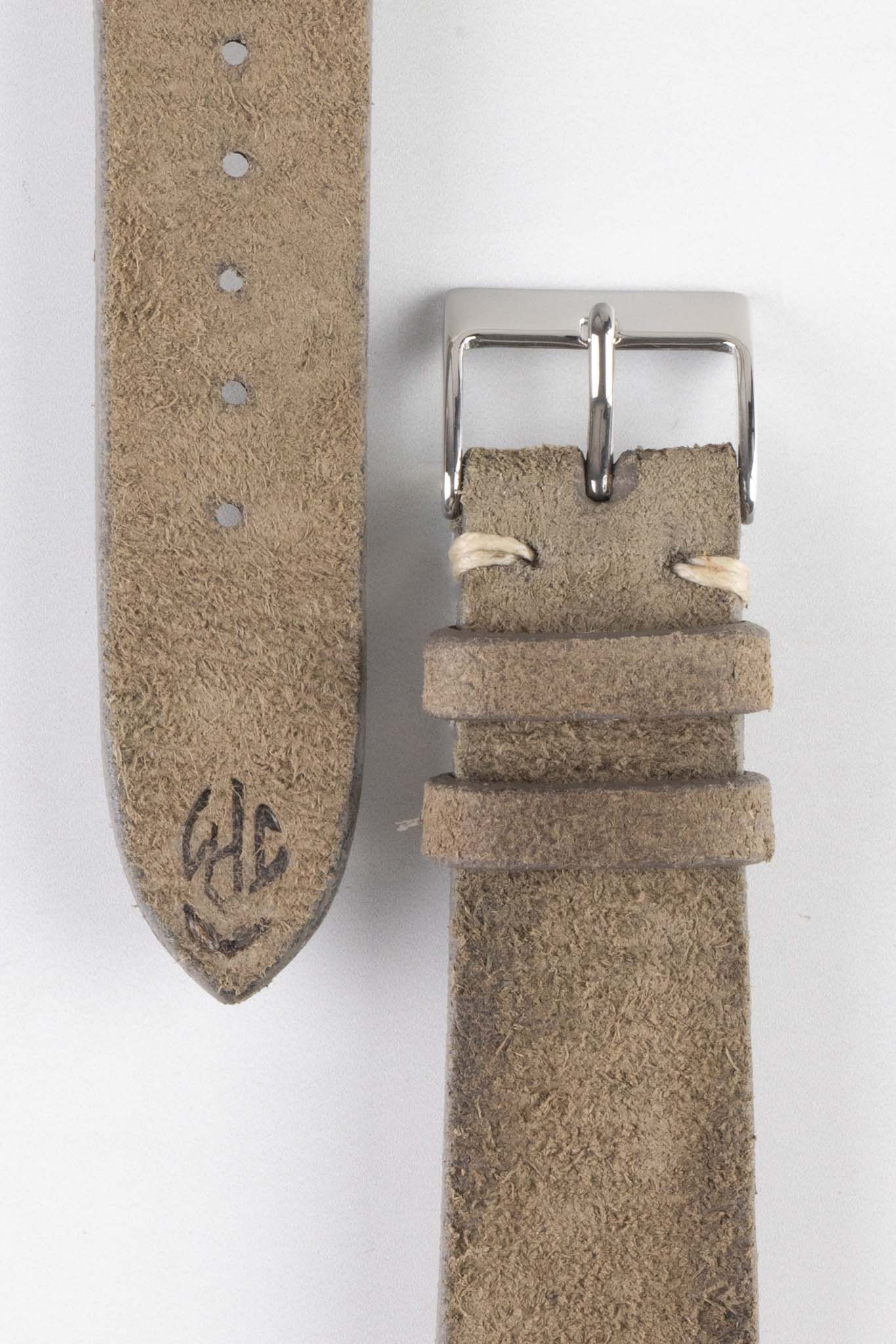 JPM Italian Distressed Tasso Leather Watch Strap in SAND - Image 3