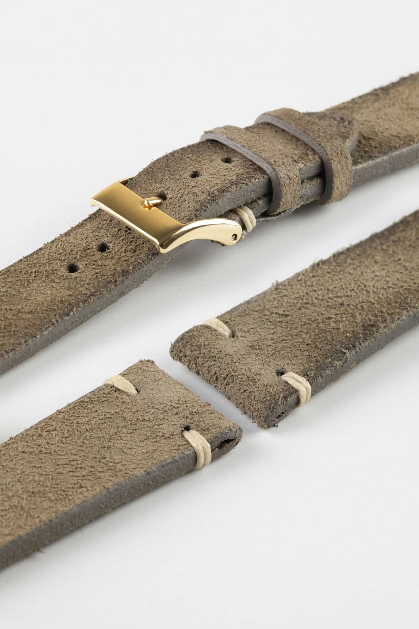JPM Italian Distressed Tasso Leather Watch Strap in SAND - Image 8