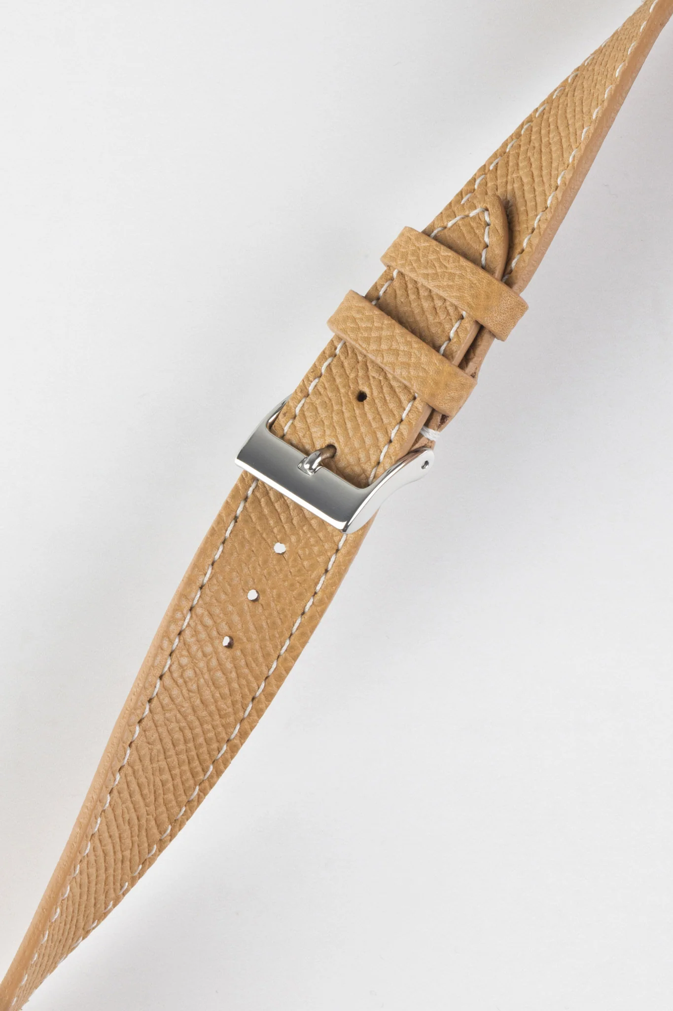 JPM Italian Elegant Print Leather Watch Strap in BEIGE - Image 4