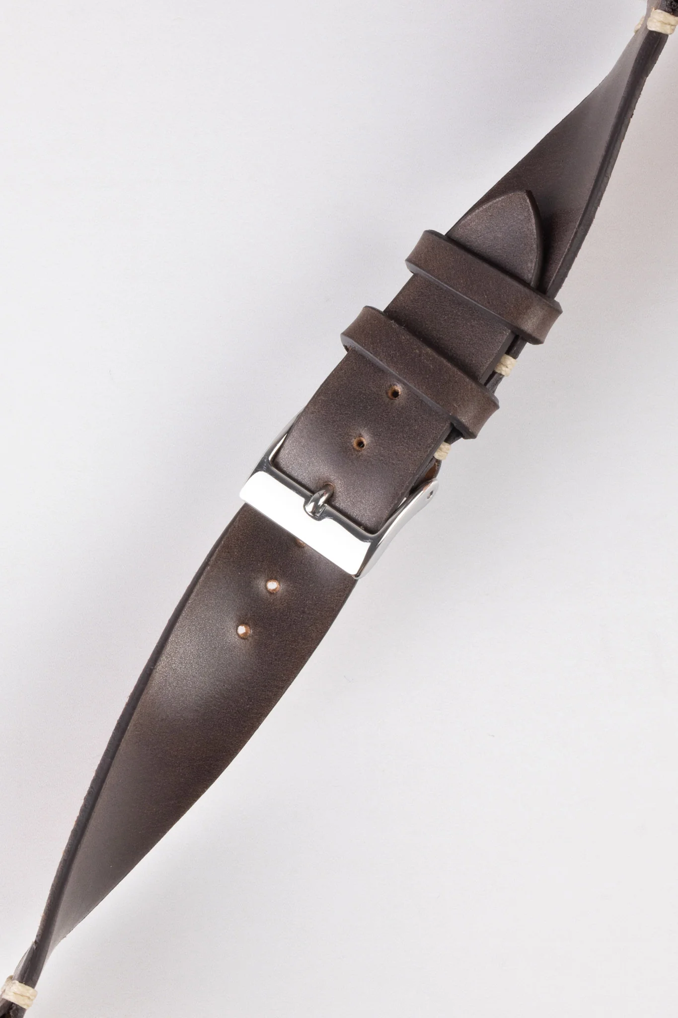 JPM Italian Shell Cordovan Watch Strap in BROWN - Image 5