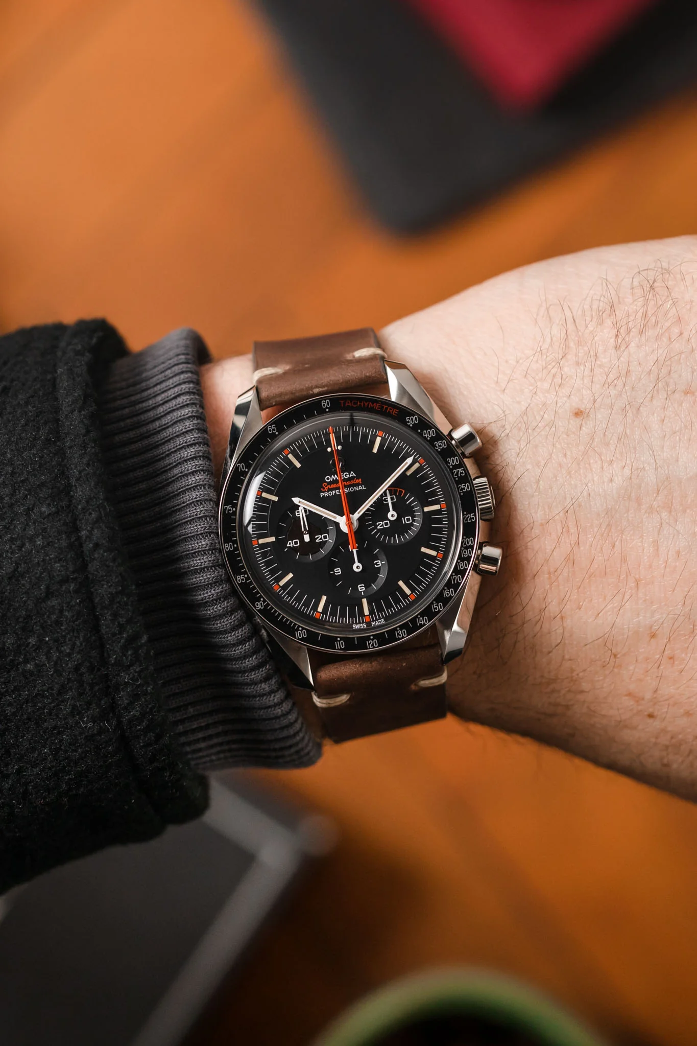 JPM Italian Shell Cordovan Watch Strap in TAUPE - Image 2