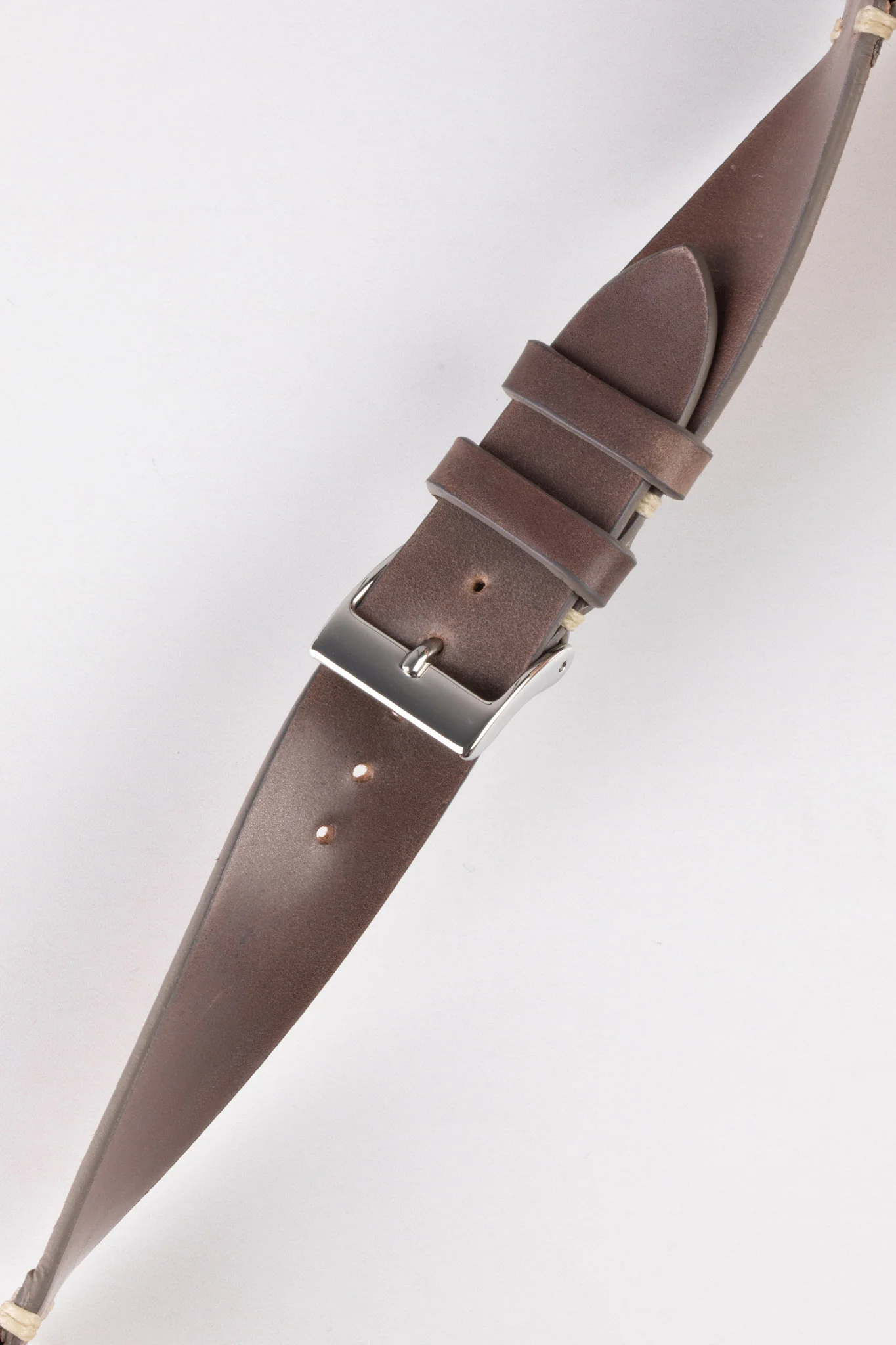 JPM Italian Shell Cordovan Watch Strap in TAUPE - Image 5