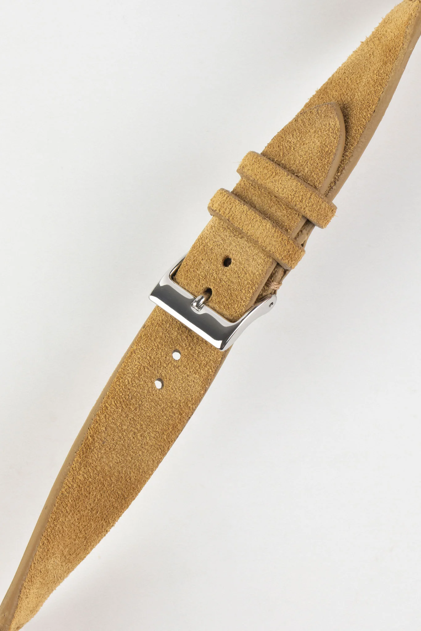 JPM Italian Suede Leather Watch Strap in BEIGE - Image 5