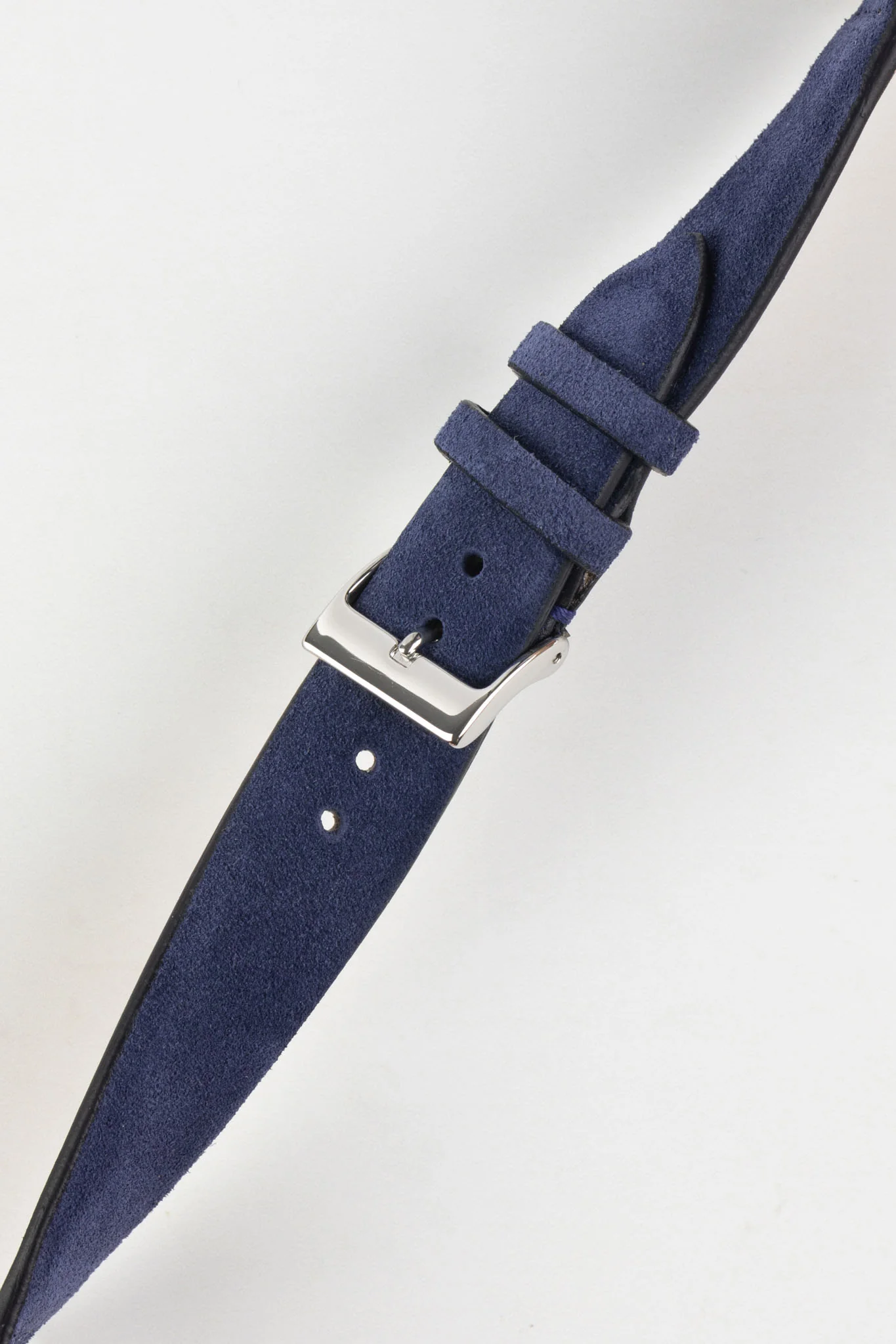 JPM Italian Suede Leather Watch Strap in BLUE - Image 5