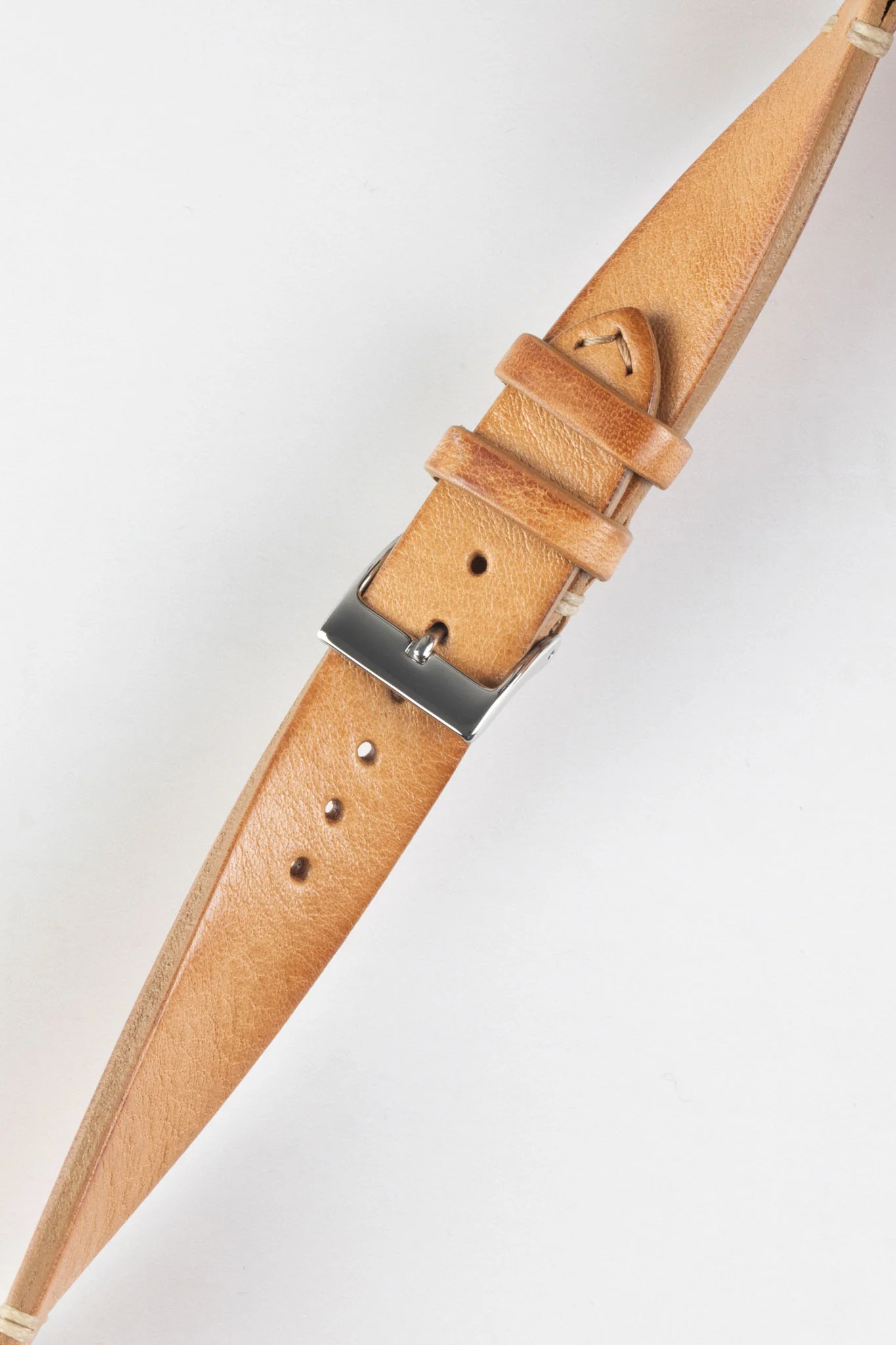 JPM Italian Vintage Leather Watch Strap in HONEY - Image 4