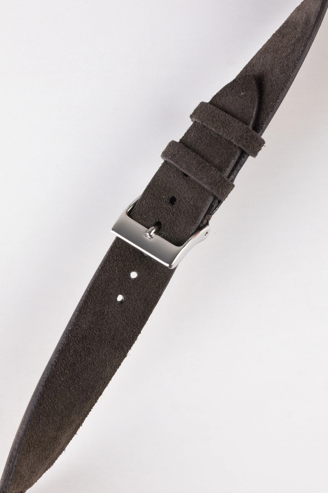 JPM Italian Suede Leather Watch Strap in DARK BROWN - Image 5