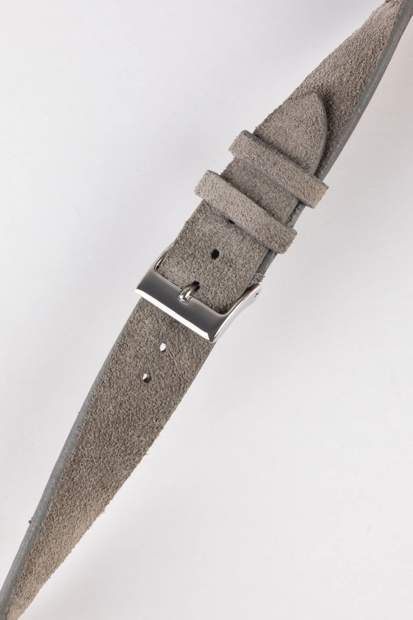 JPM Italian Suede Leather Watch Strap in SPACE GREY - Image 5