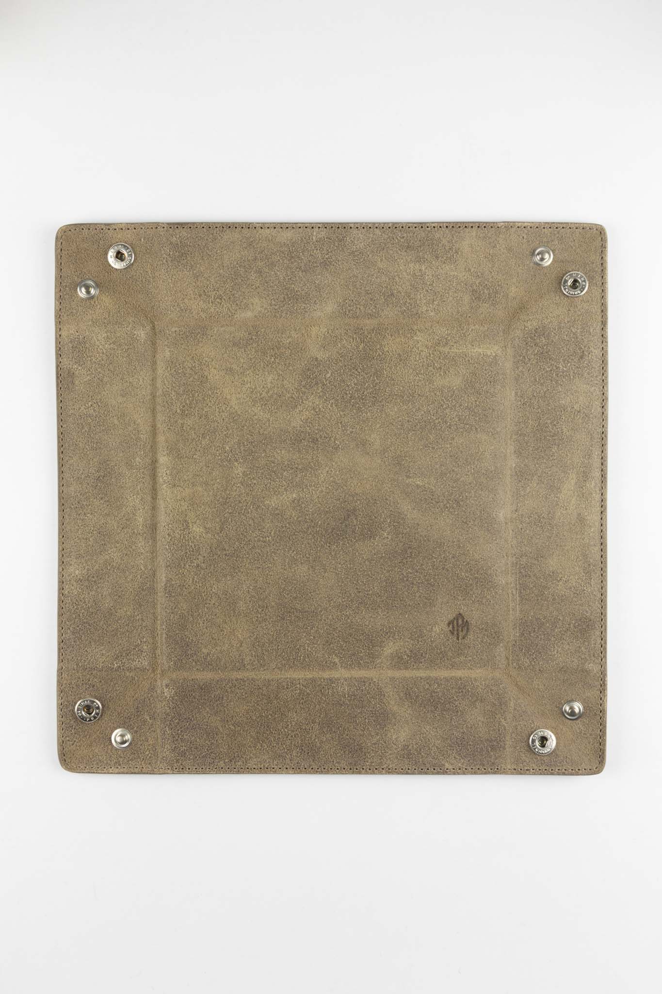 JPM Large Suede Leather Valet Watch Tray in GREY - Image 3