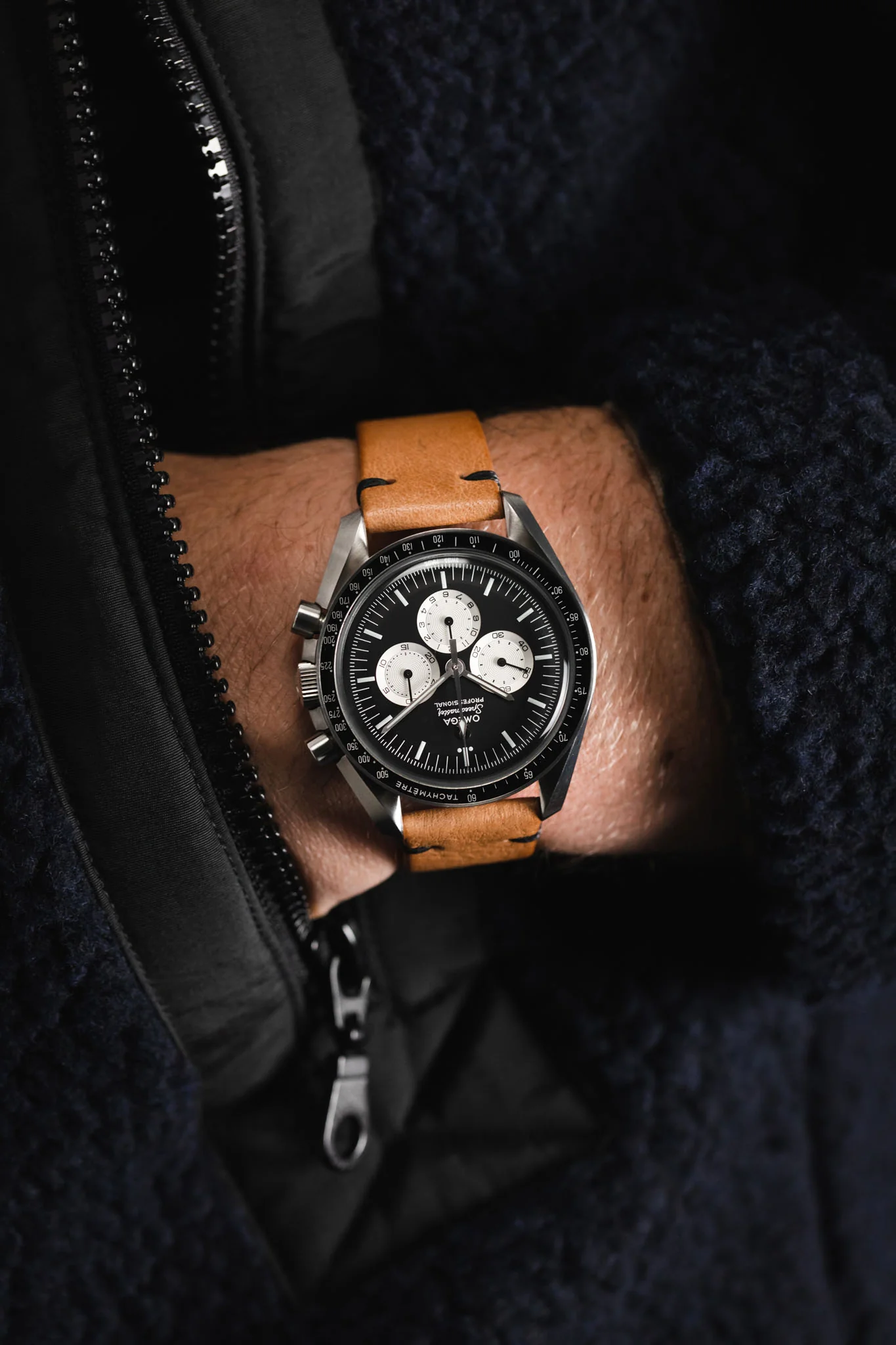 JPM NERO Vintage Leather Watch Strap in HONEY - Image 8