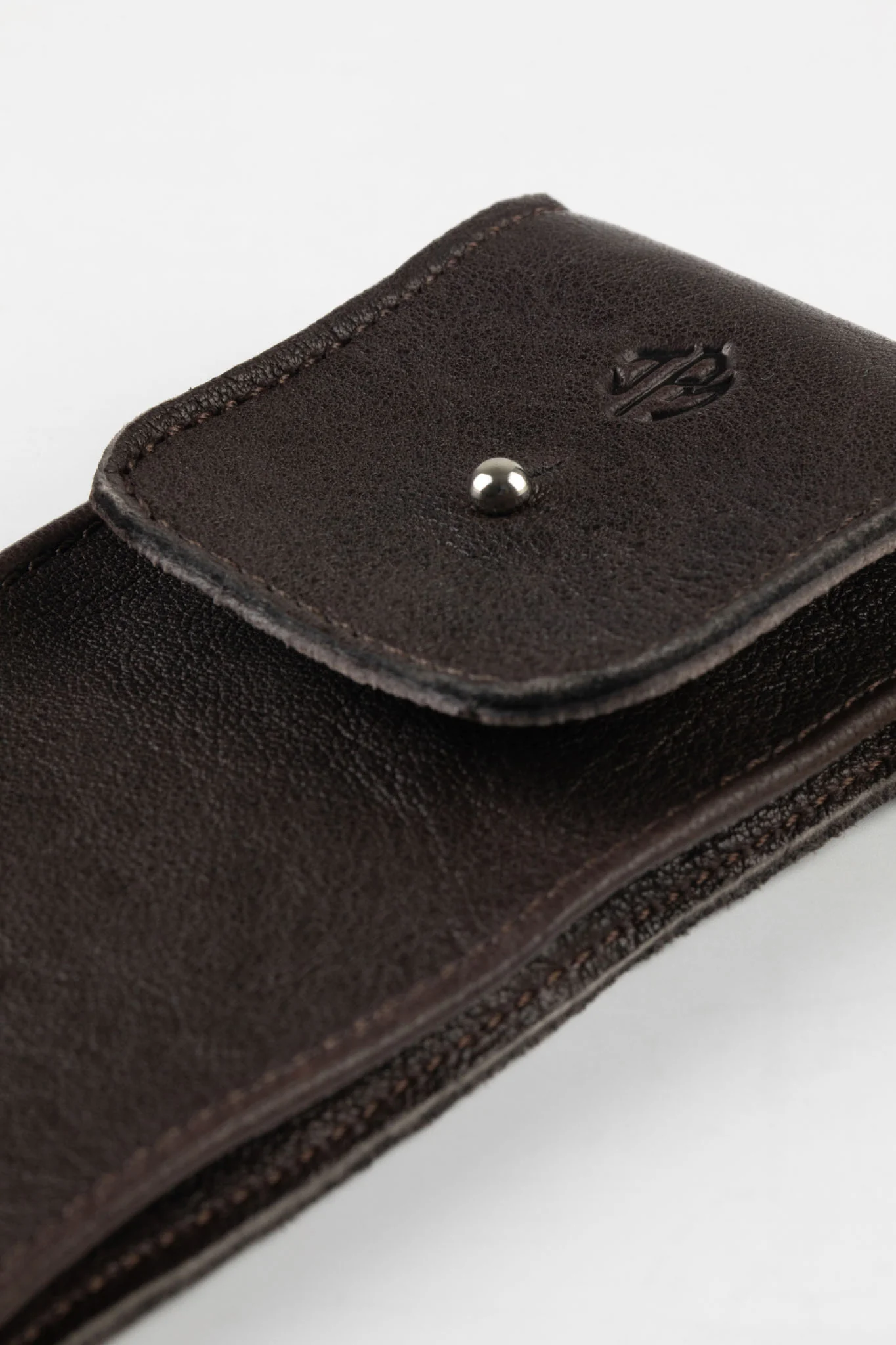 JPM Single Watch Leather Travel Pouch in BROWN - Image 7