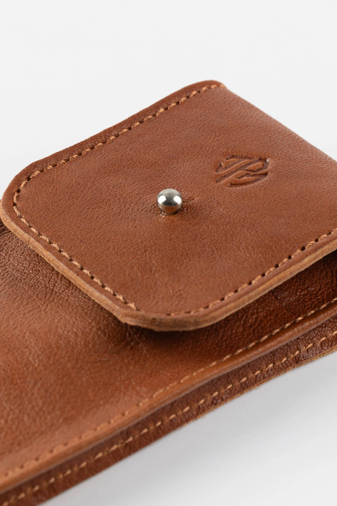JPM Single Watch Leather Travel Pouch in Tan - Image 7
