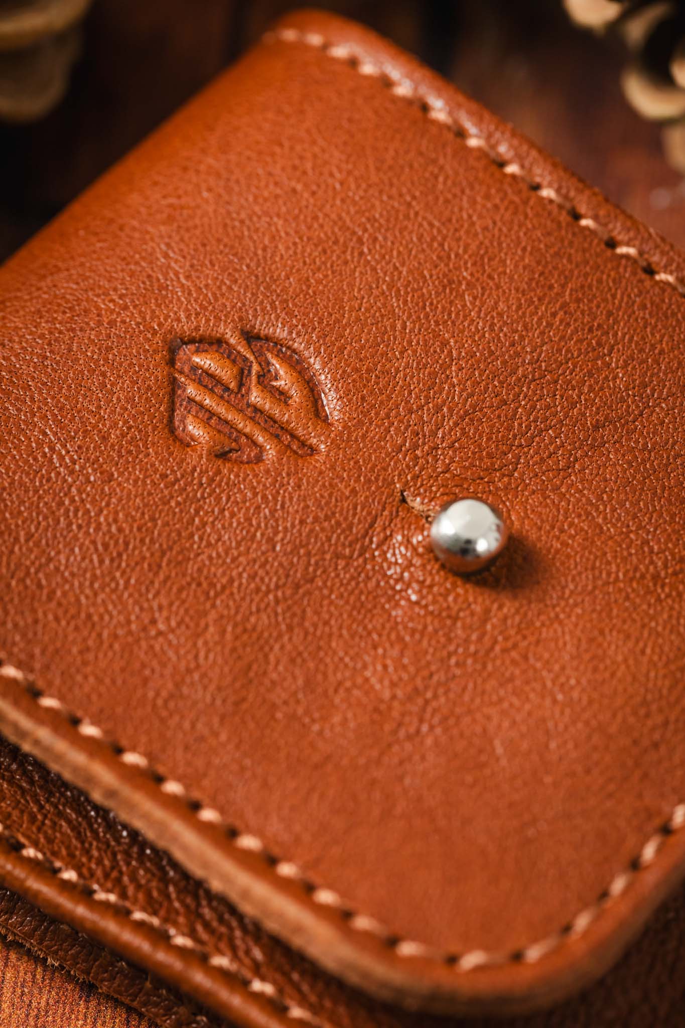 JPM Single Watch Leather Travel Pouch in Tan - Image 8