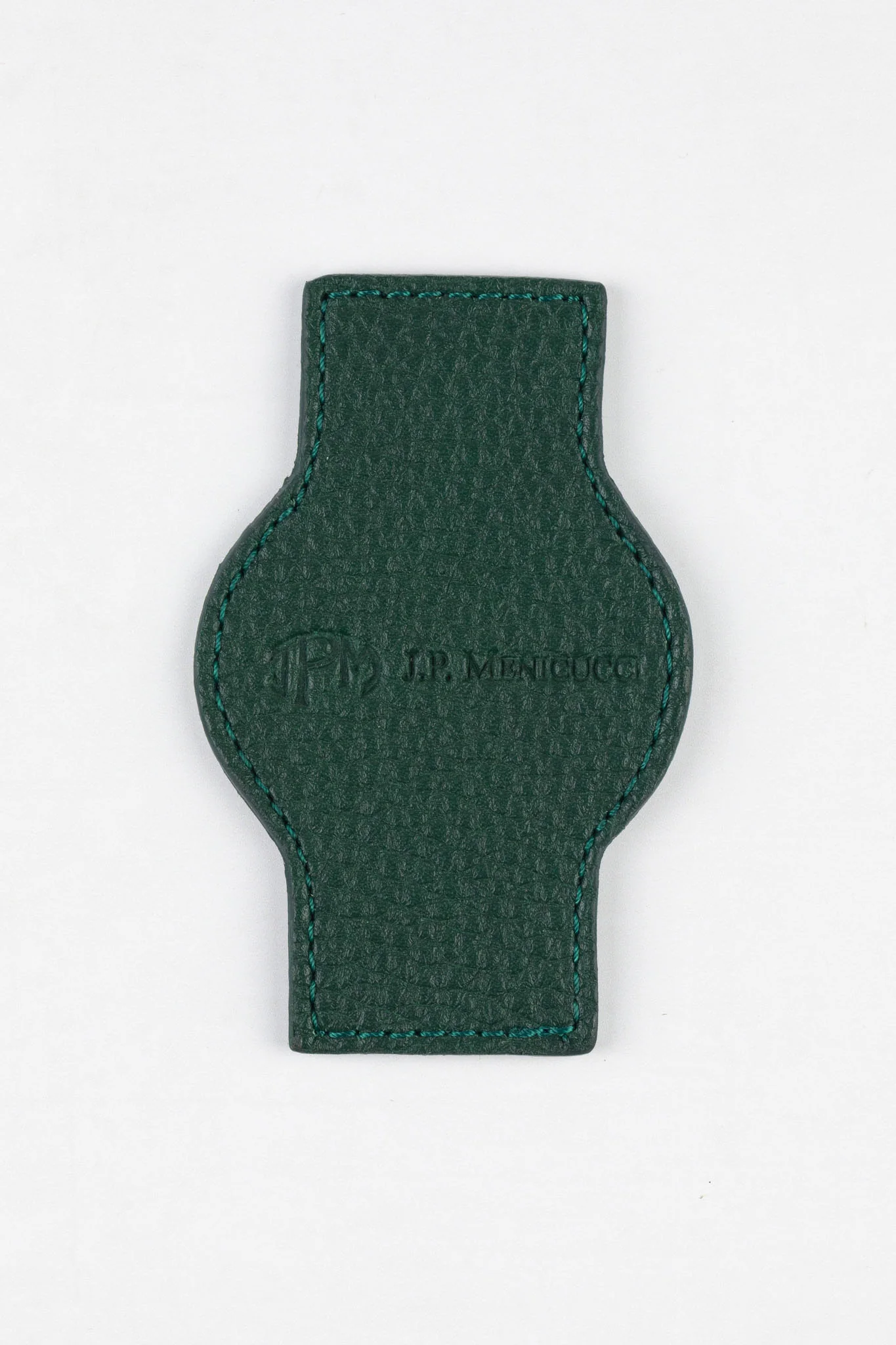 JPM Luxe Leather Watch Pouch in GREEN - Image 3