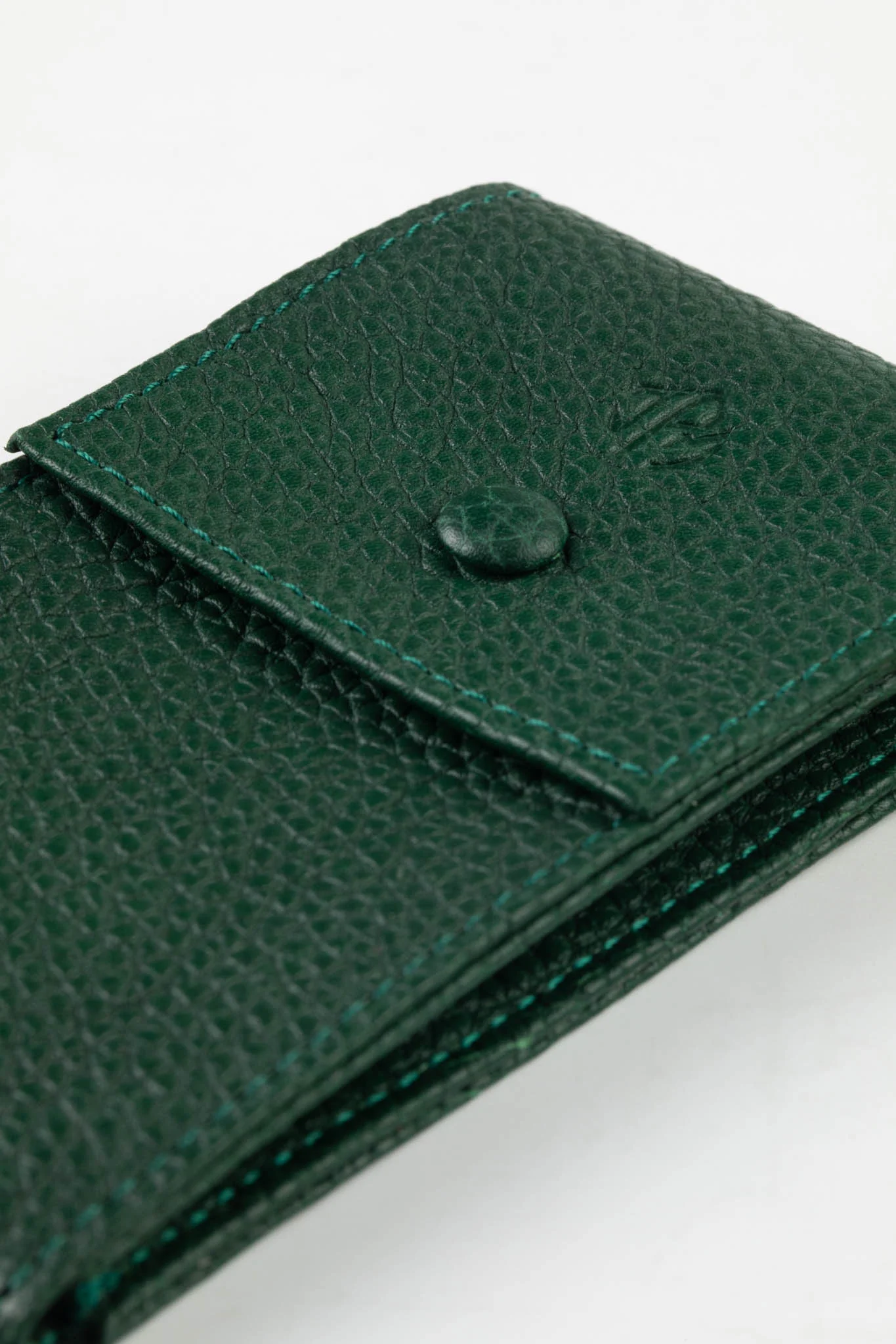 JPM Luxe Leather Watch Pouch in GREEN - Image 7