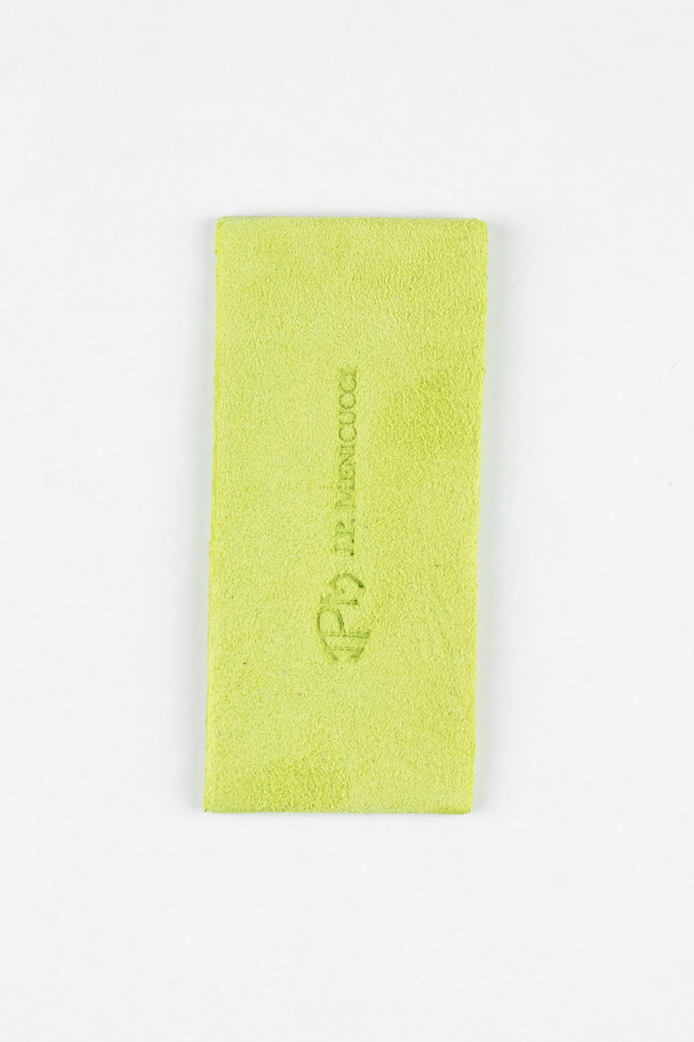 JPM Single Watch Vintage Suede Travel Pouch in LIME GREEN - Image 3