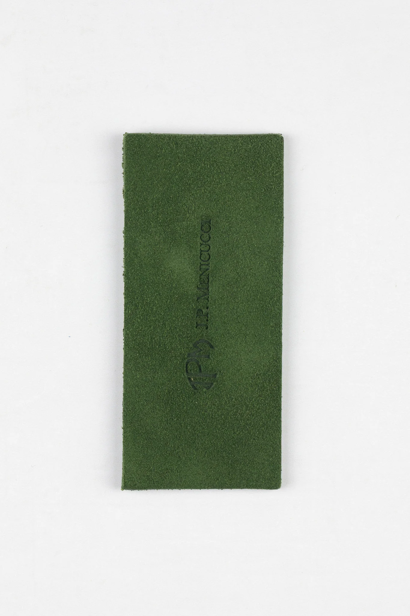 JPM Single Watch Vintage Suede Travel Pouch in MOSS GREEN - Image 3