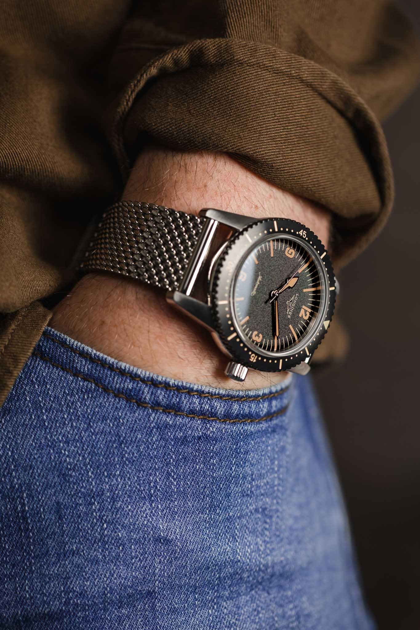 LONGINES Heritage Skin Diver 42mm - Black - Image 5