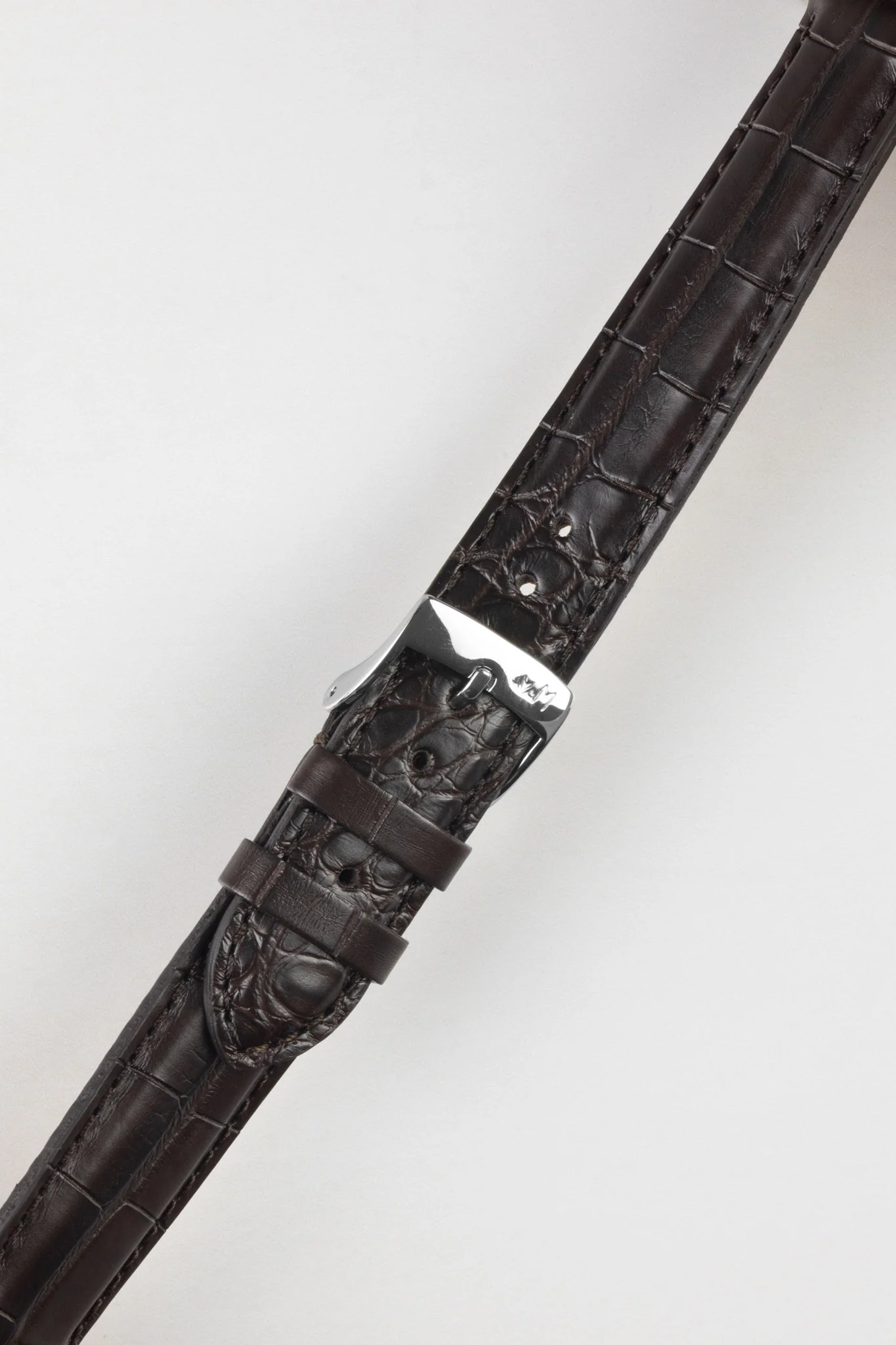 Morellato AMADEUS Genuine Alligator Watch Strap in DARK BROWN - Image 4