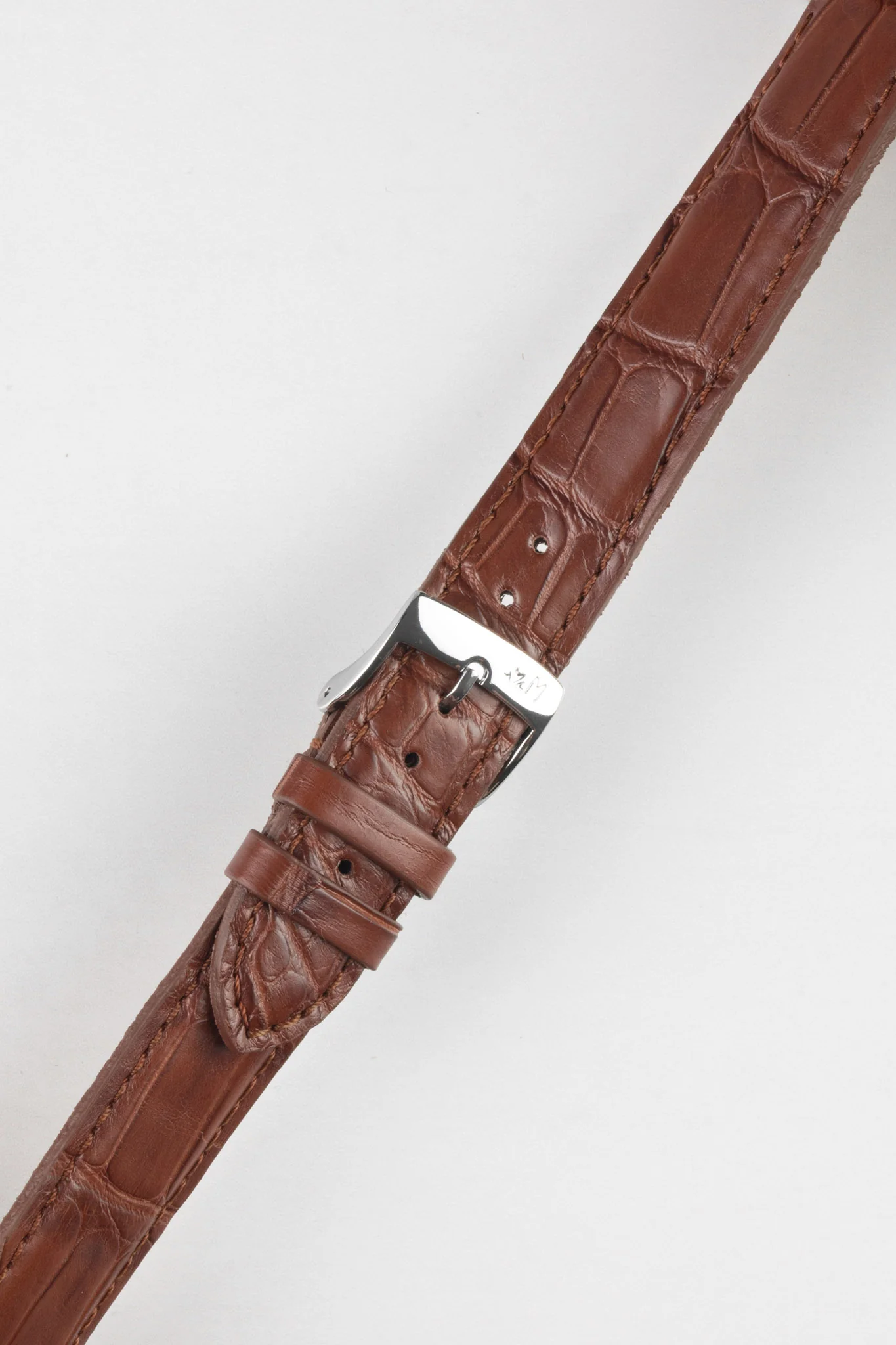 Morellato AMADEUS Genuine Alligator Watch Strap in GOLD BROWN - Image 4