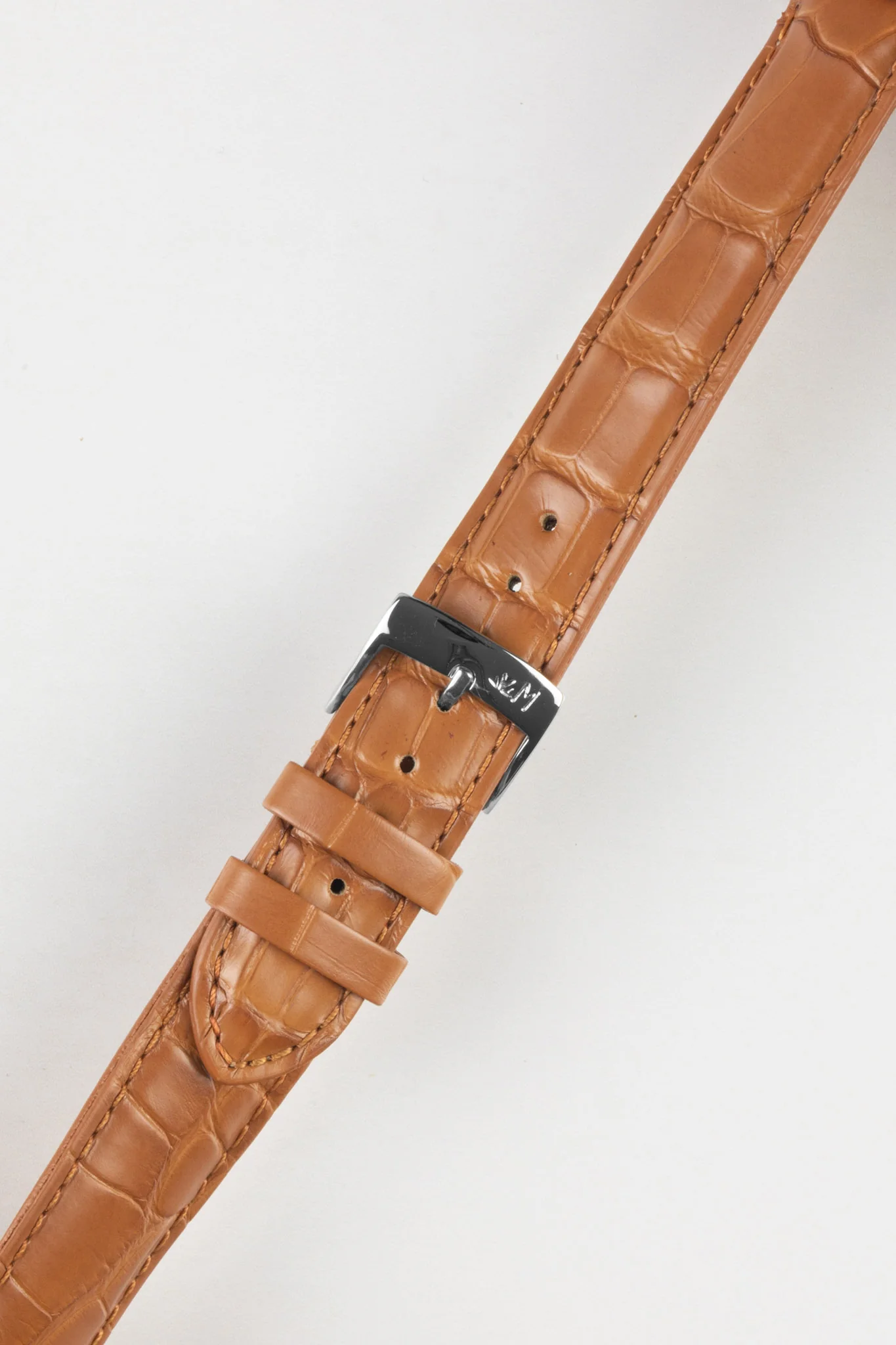 Morellato AMADEUS Genuine Alligator Watch Strap in HONEY - Image 4
