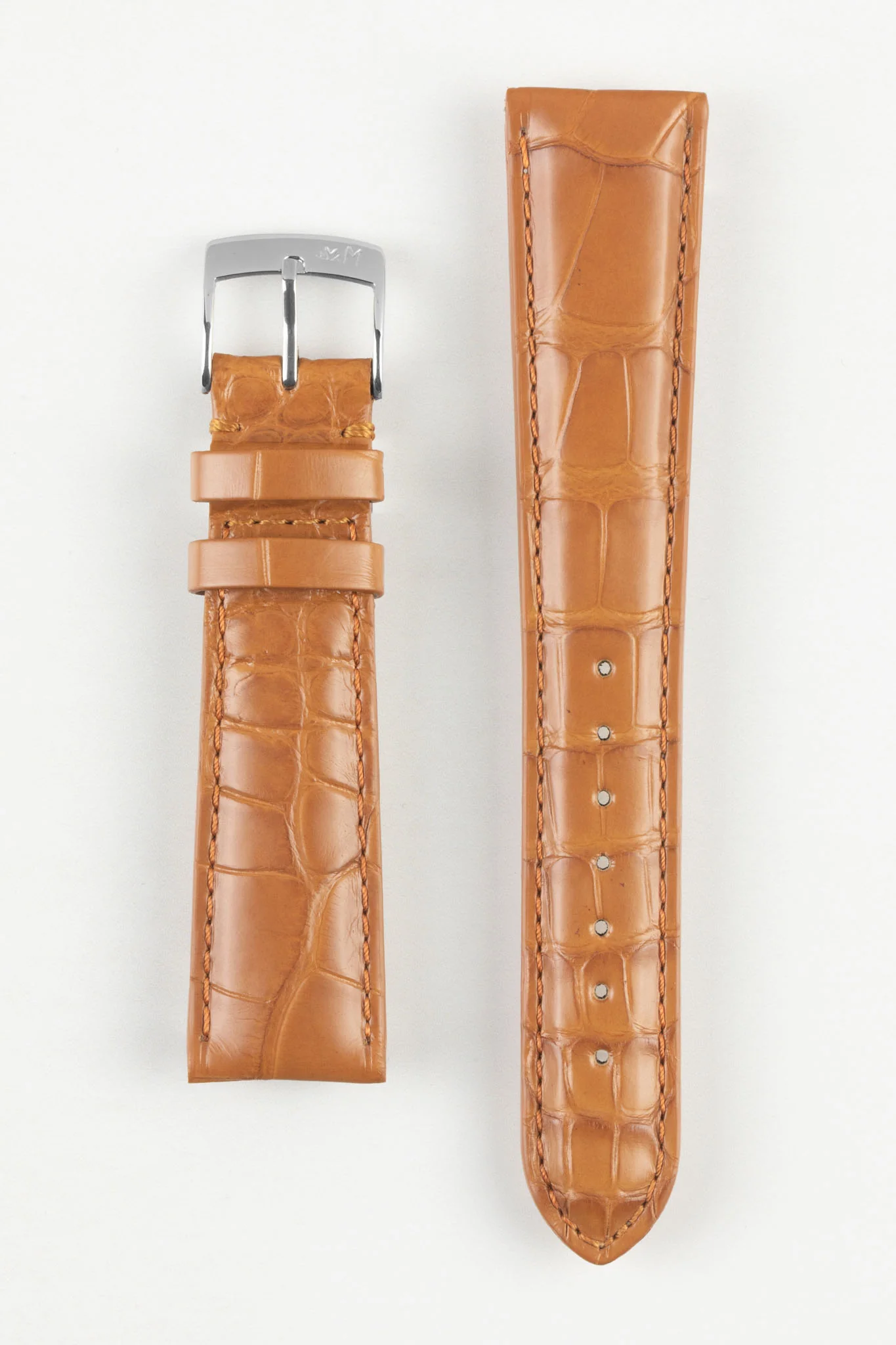 Morellato AMADEUS Genuine Alligator Watch Strap in HONEY - Image 8