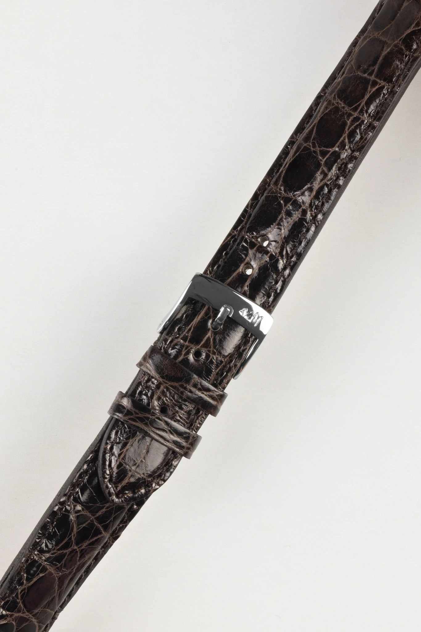 Morellato AMADEUS Genuine Crocodile Watch Strap in DARK BROWN - Image 4