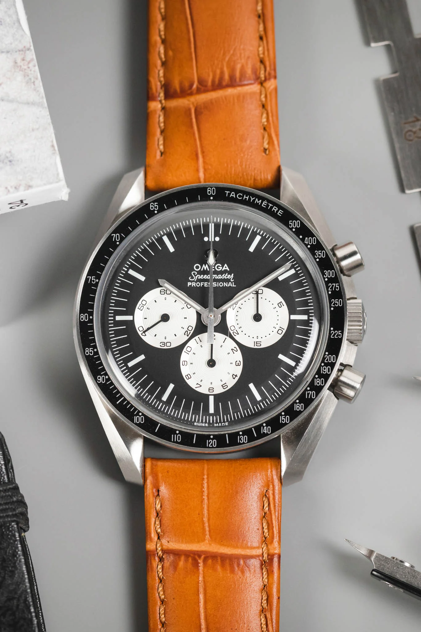 Morellato BOLLE Alligator-Embossed Calfskin Leather Watch Strap in HONEY - Image 4