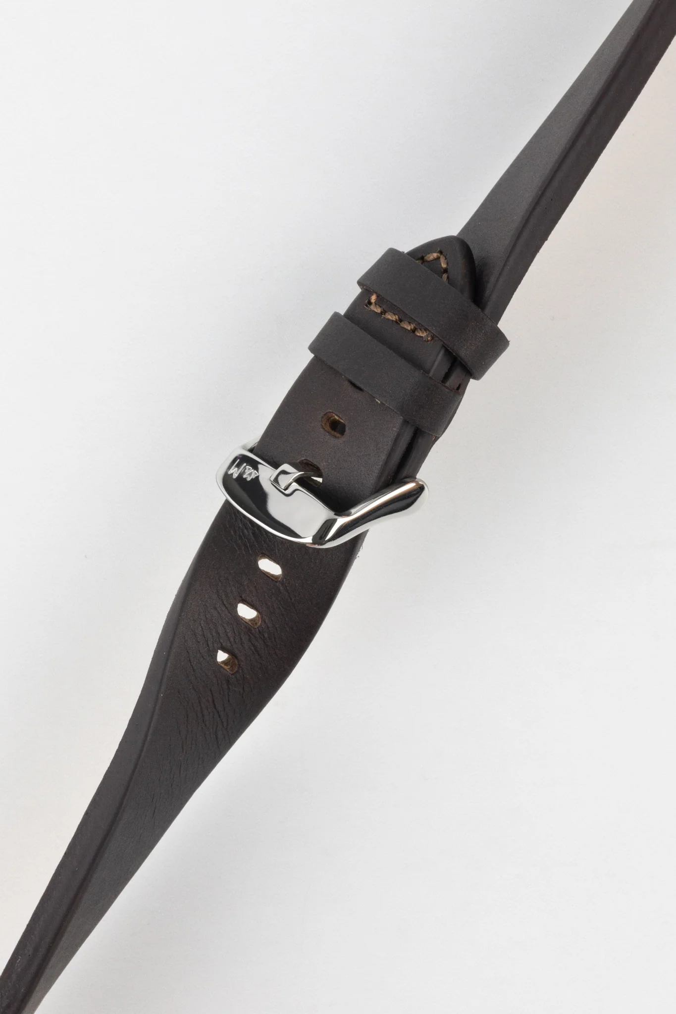 Morellato BRAMANTE Vintage Calfskin Leather Watch Strap in BROWN - Image 5