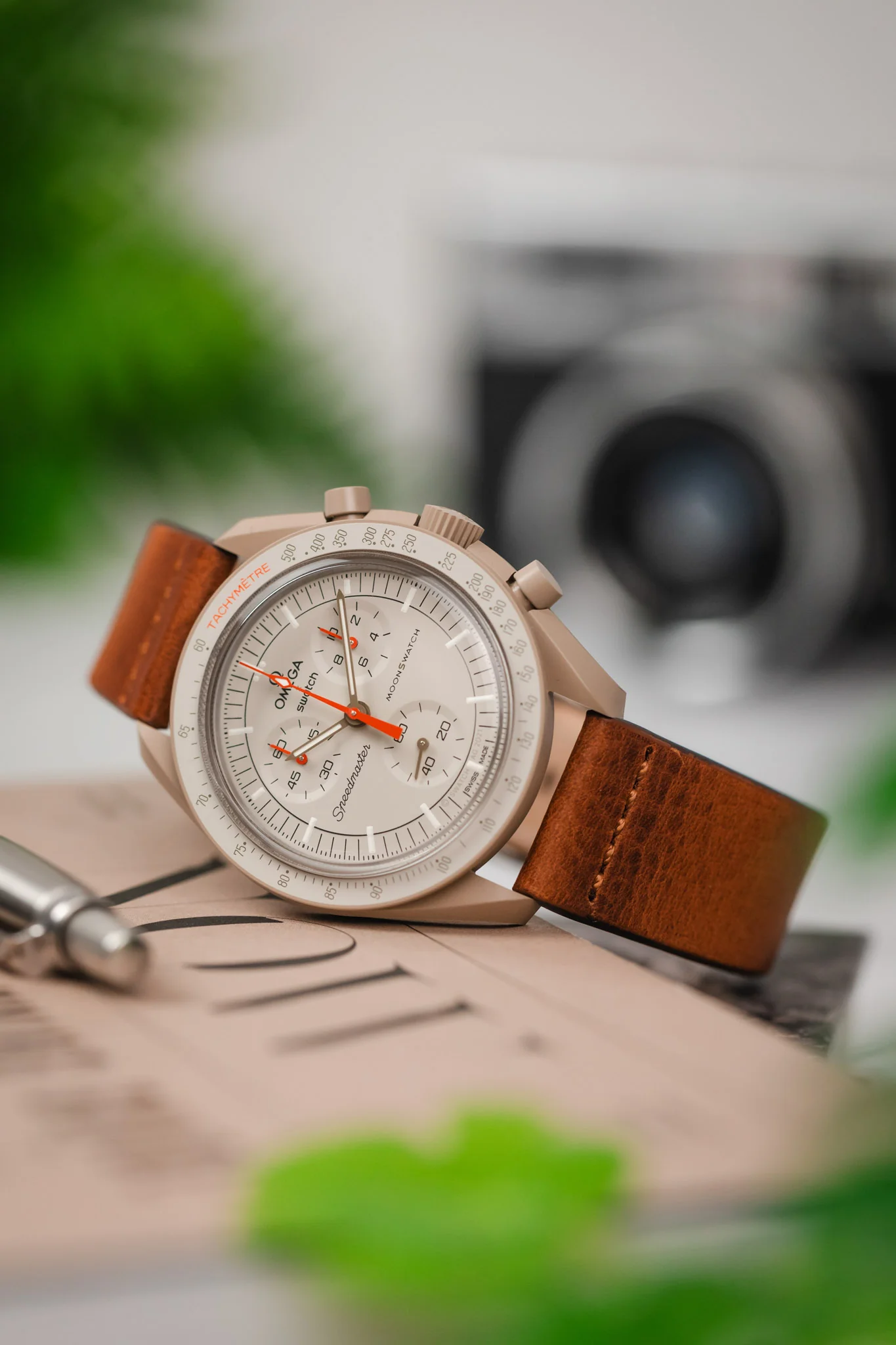 Morellato BRAMANTE Vintage Calfskin Leather Watch Strap in GOLD BROWN - Image 4