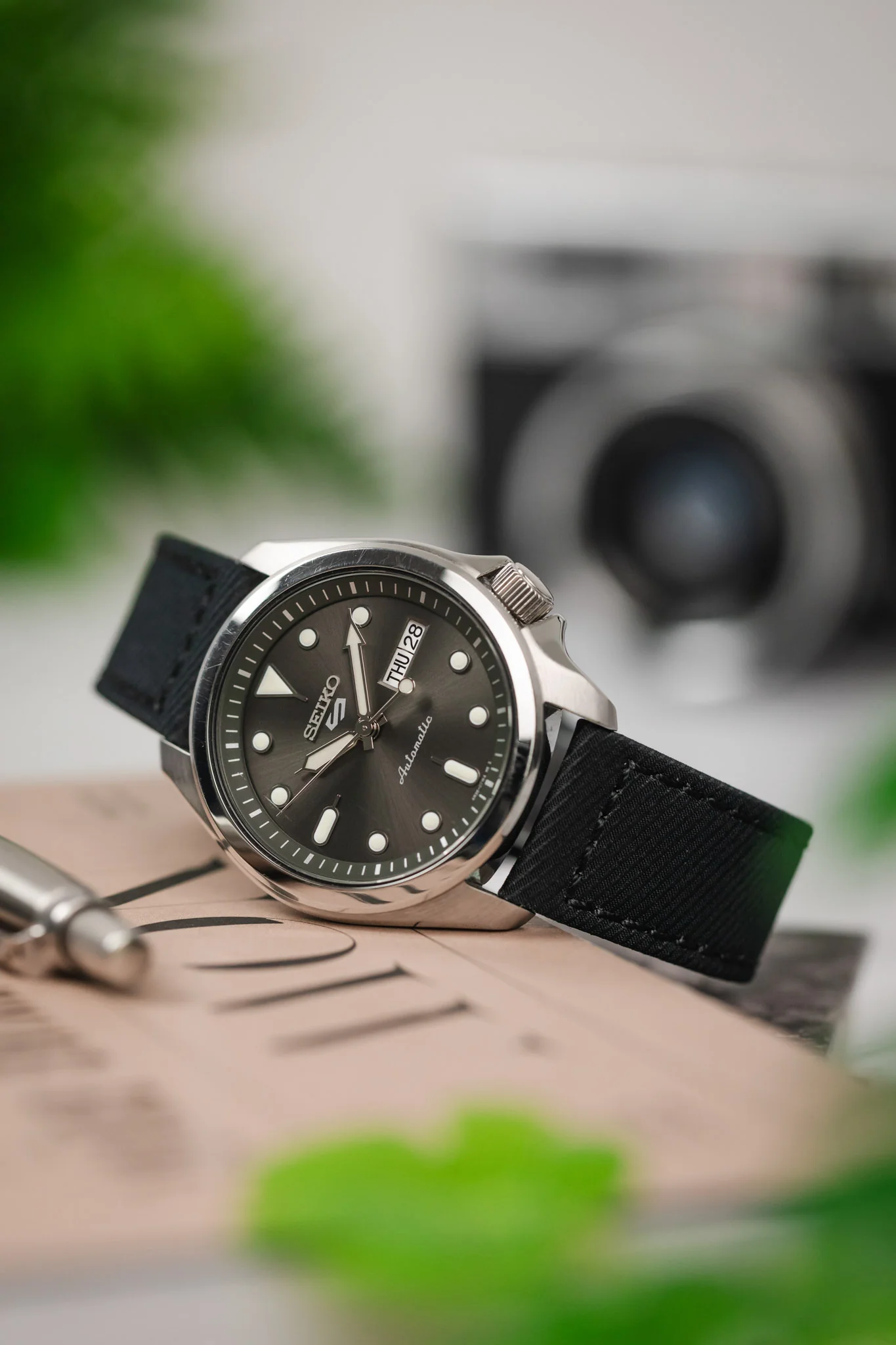 Morellato CORFÙ Recycled Gabardine Fabric Watch Strap in BLACK - Image 4