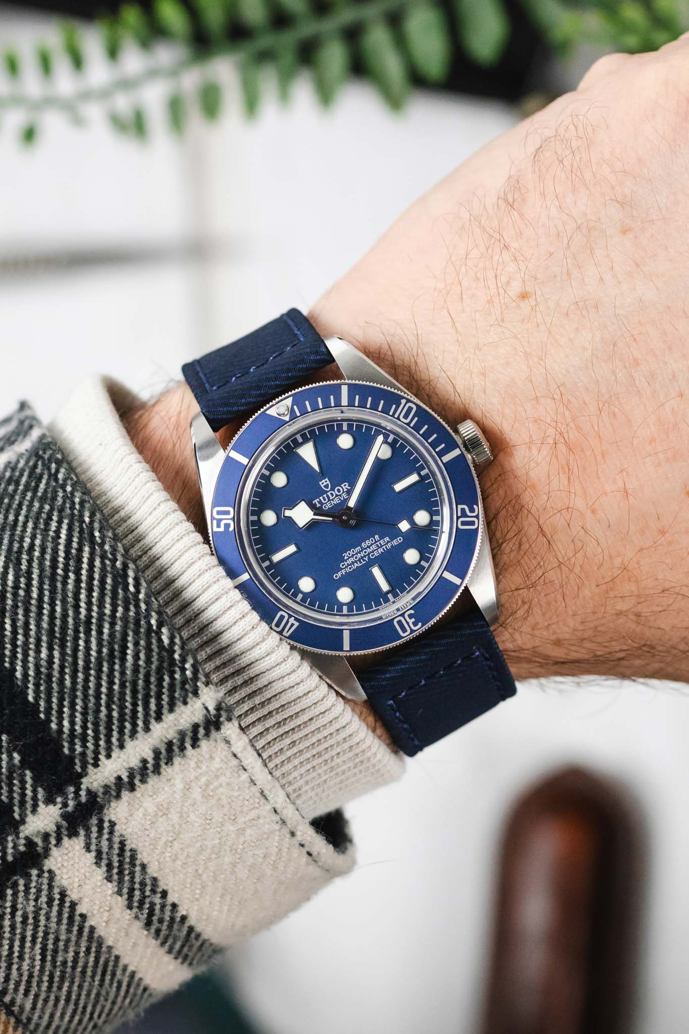 Morellato CORFÙ Recycled Gabardine Fabric Watch Strap in BLUE - Image 2
