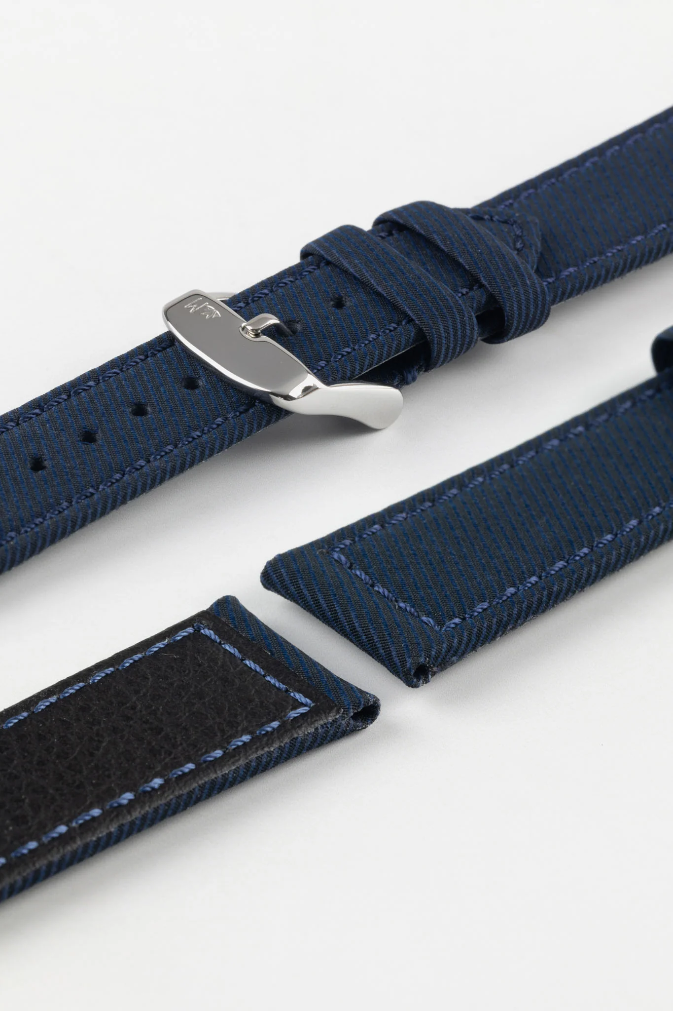 Morellato CORFÙ Recycled Gabardine Fabric Watch Strap in BLUE - Image 6