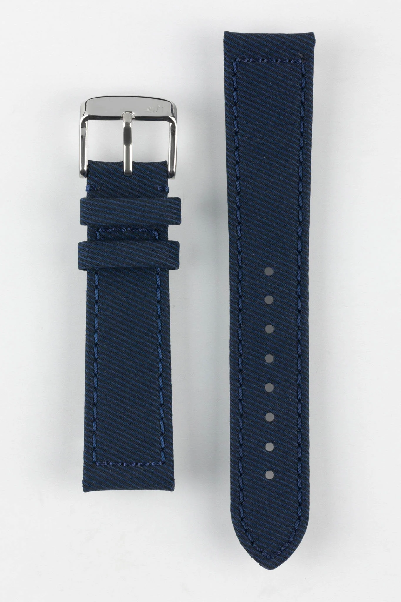 Morellato CORFÙ Recycled Gabardine Fabric Watch Strap in BLUE - Image 9
