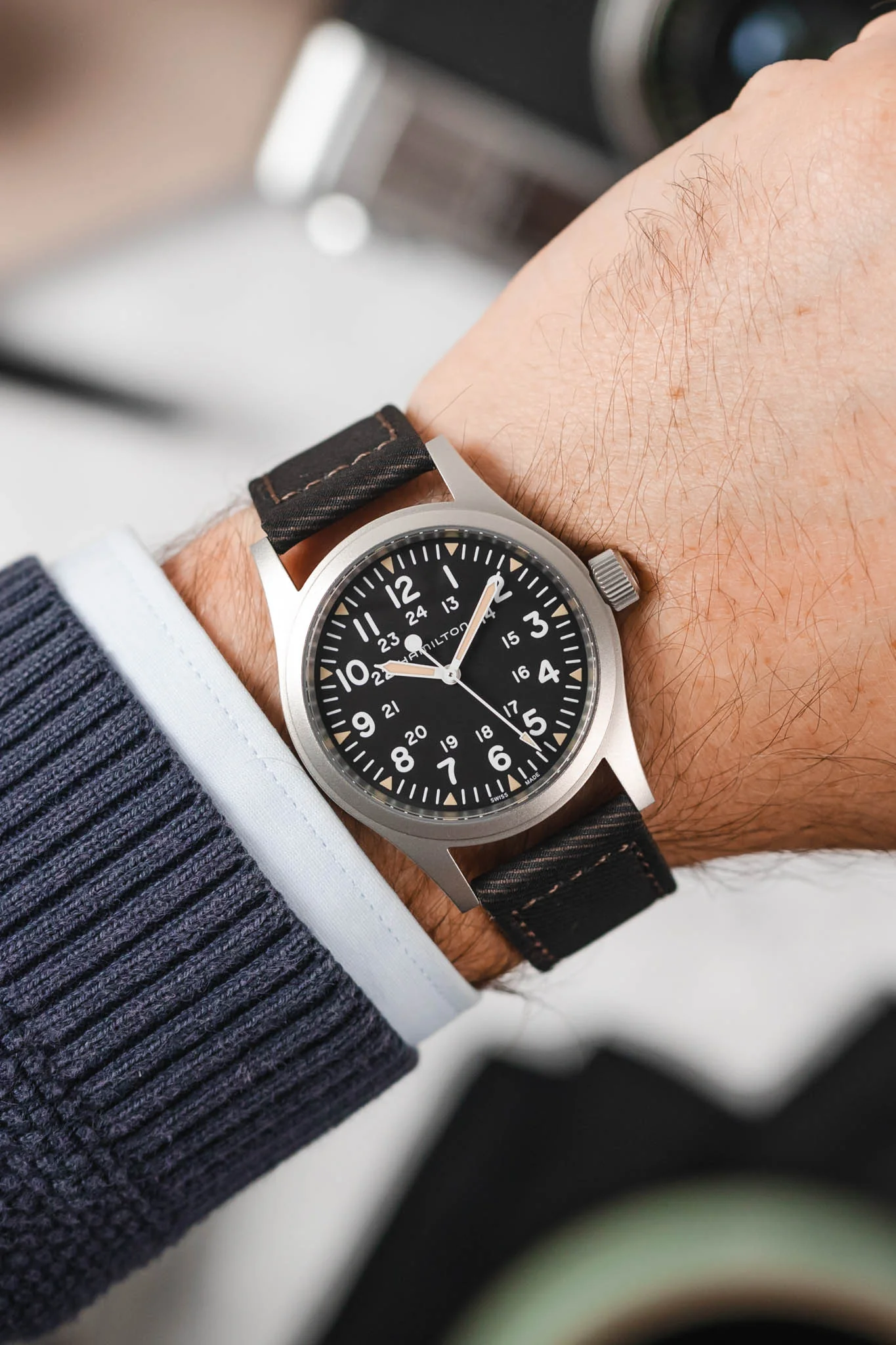 Morellato CORFÙ Recycled Gabardine Fabric Watch Strap in BROWN - Image 2