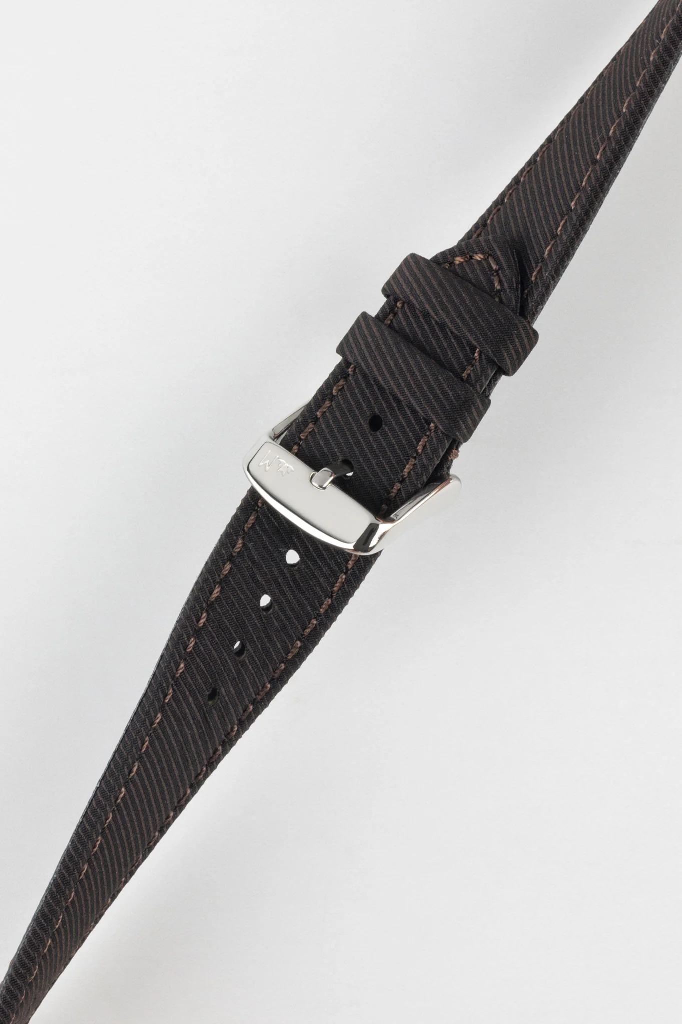 Morellato CORFÙ Recycled Gabardine Fabric Watch Strap in BROWN - Image 5