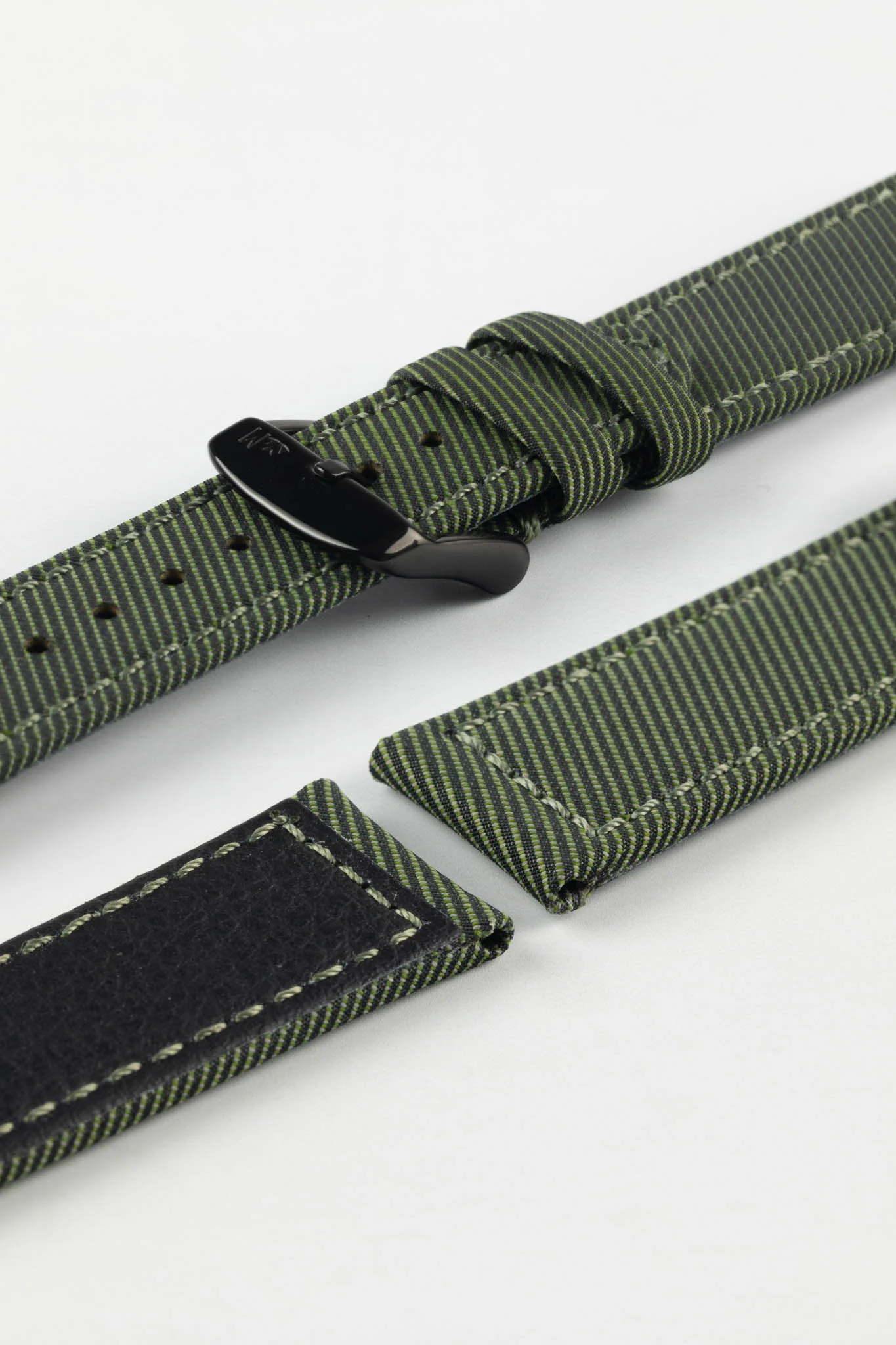 Morellato CORFÙ Recycled Gabardine Fabric Watch Strap in GREEN - Image 7