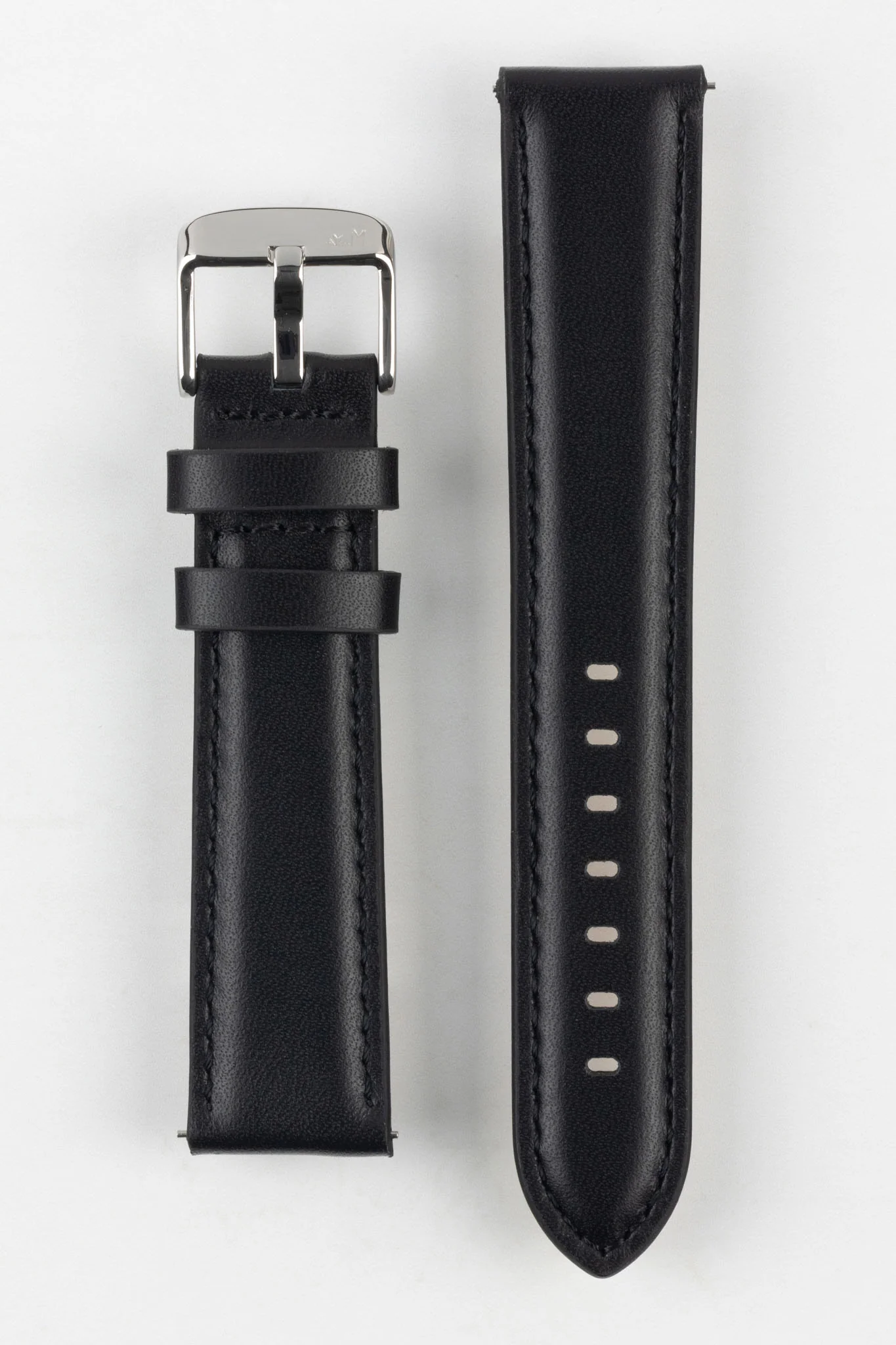 Morellato CROQUET Quick-Release Leather Watch Strap in BLACK - Image 6