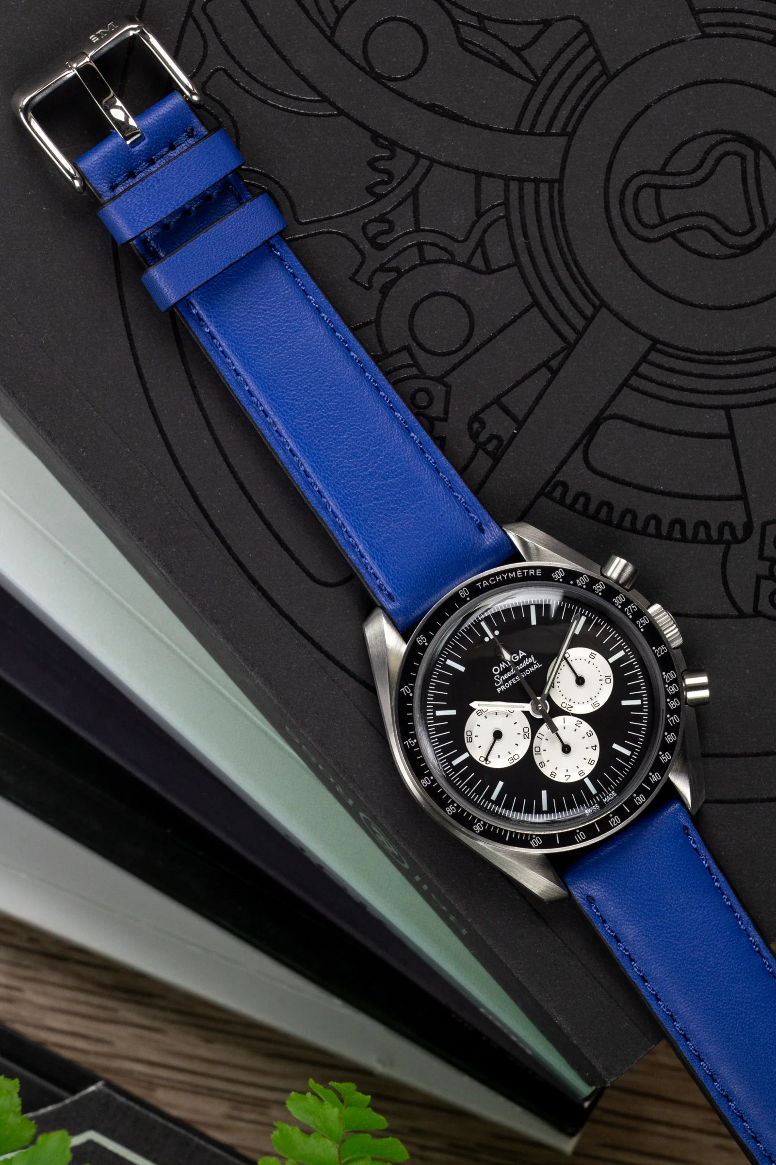 Morellato CROQUET Quick-Release Leather Watch Strap in BLUE - Image 2