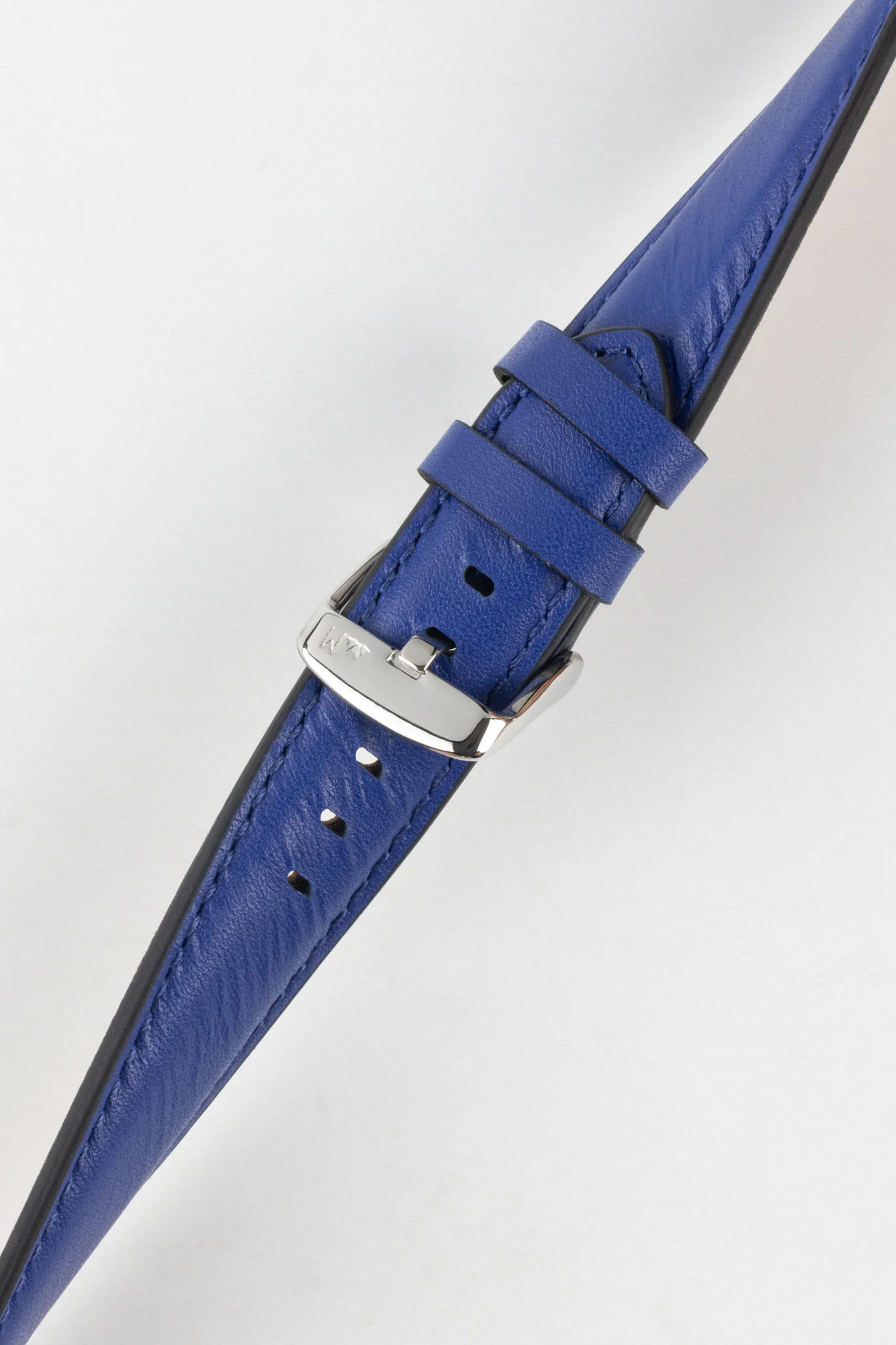 Morellato CROQUET Quick-Release Leather Watch Strap in BLUE - Image 4