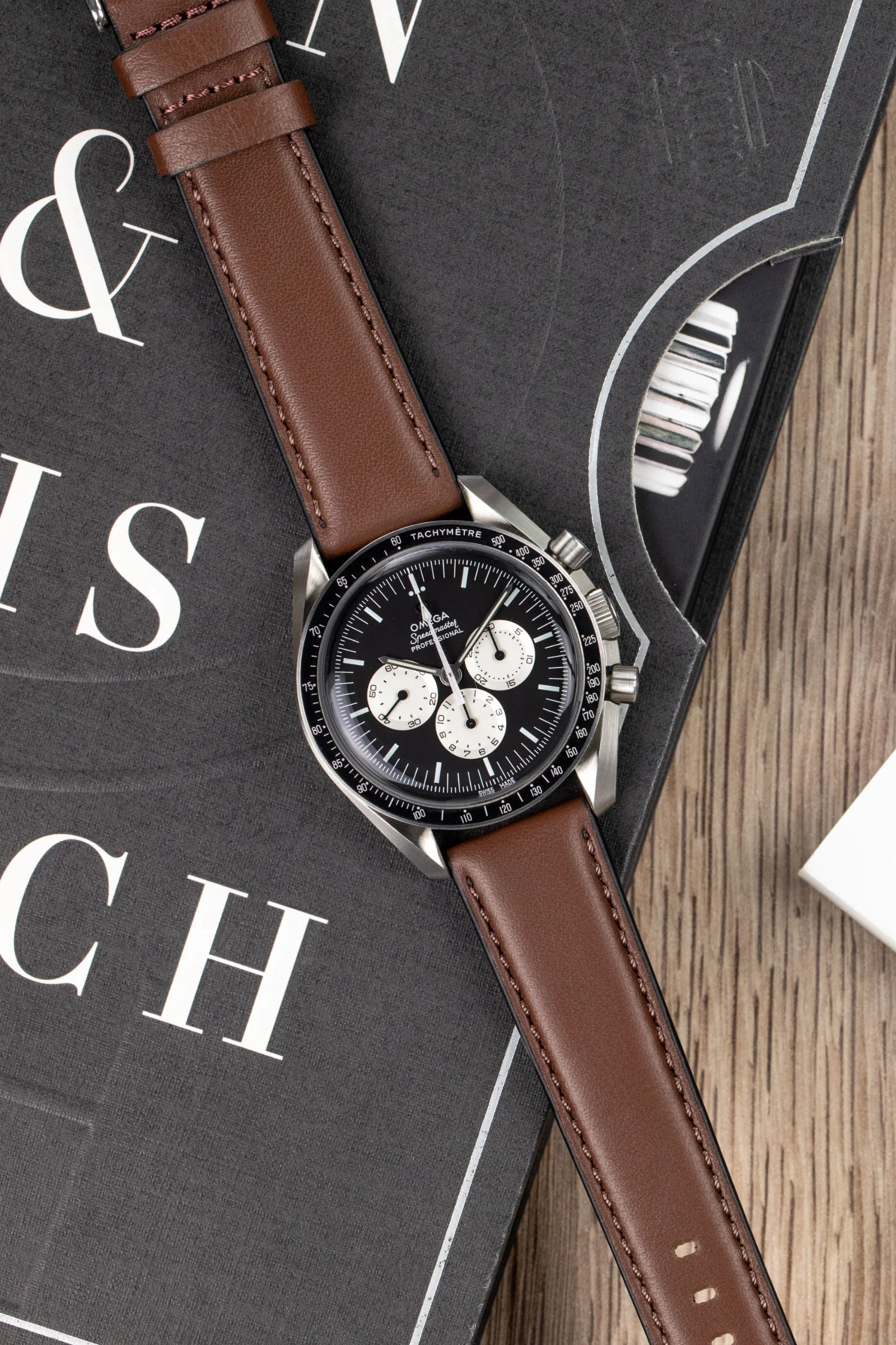 Morellato CROQUET Quick-Release Leather Watch Strap in BROWN - Image 2