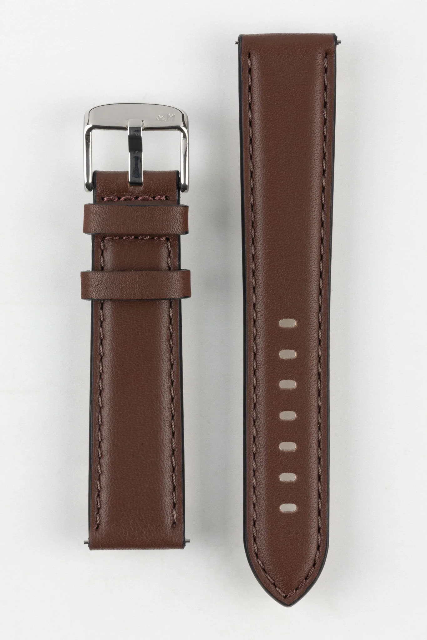 Morellato CROQUET Quick-Release Leather Watch Strap in BROWN - Image 6