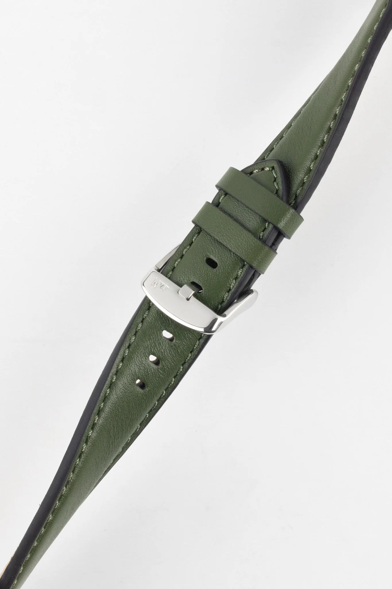 Morellato CROQUET Quick-Release Leather Watch Strap in GREEN - Image 5
