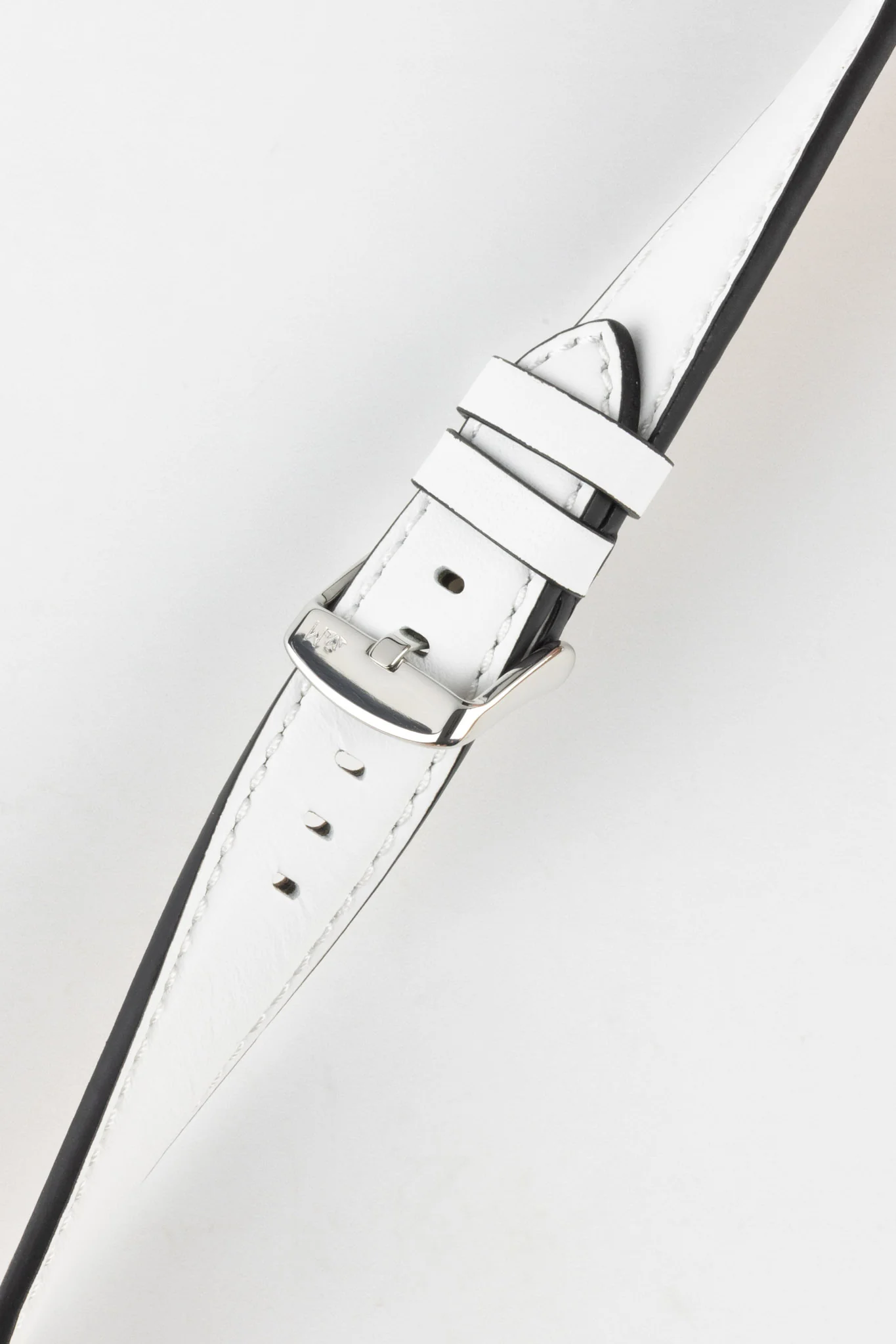 Morellato CROQUET Quick-Release Leather Watch Strap in WHITE - Image 4