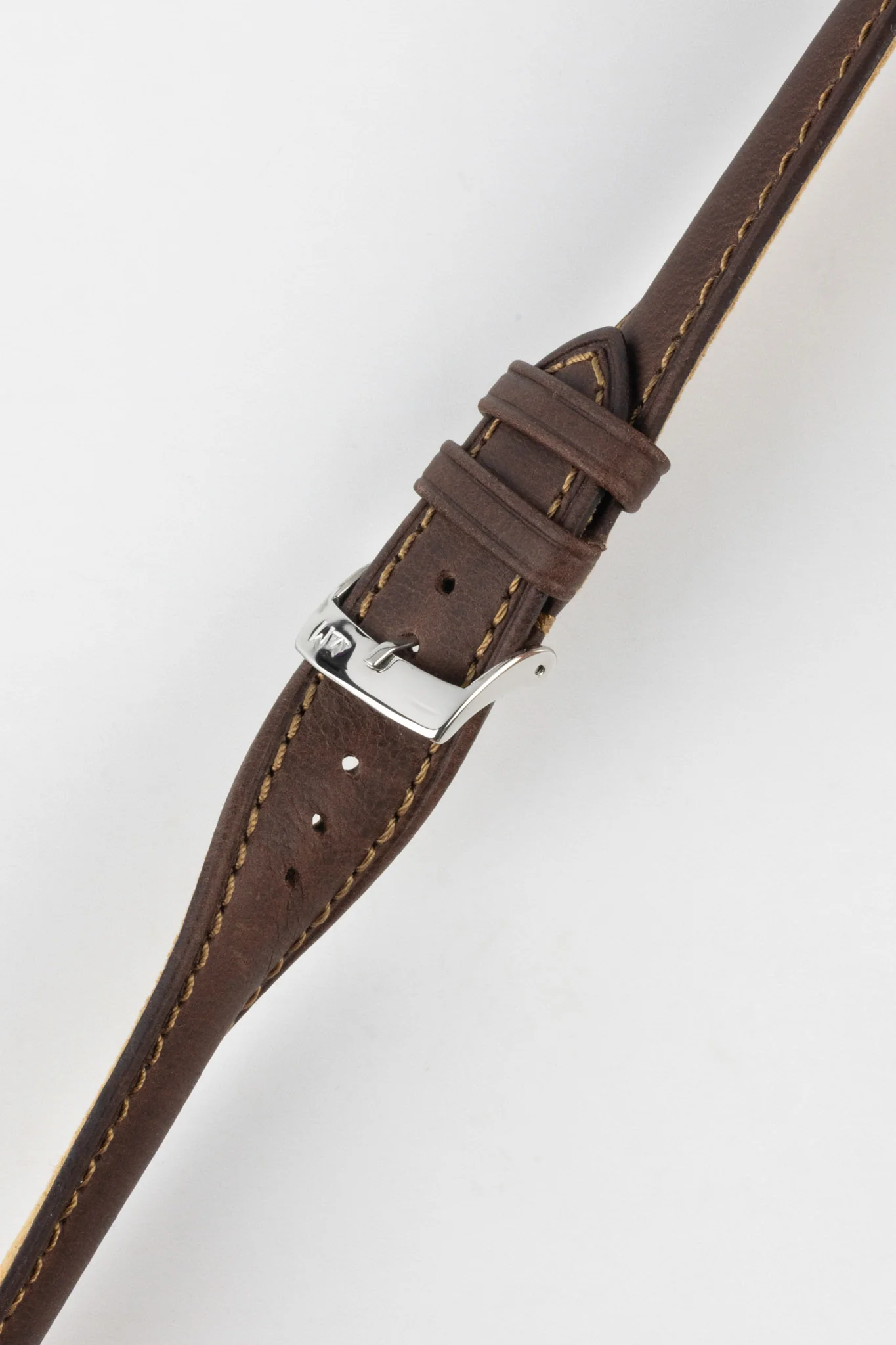 Morellato DERAIN Smooth Calfskin Leather Watch Strap in BROWN - Image 5