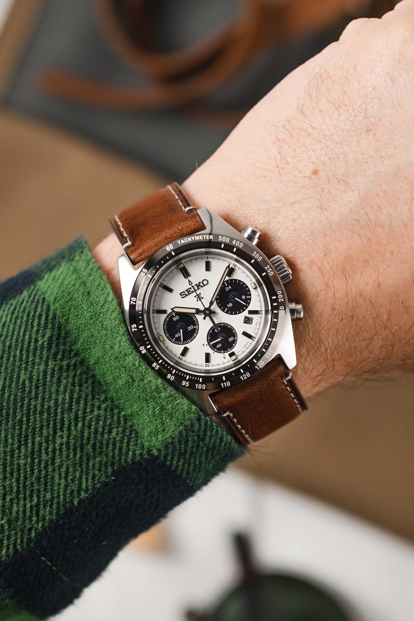 Morellato EL GRECO Calfskin Leather Watch Strap in BROWN - Image 2